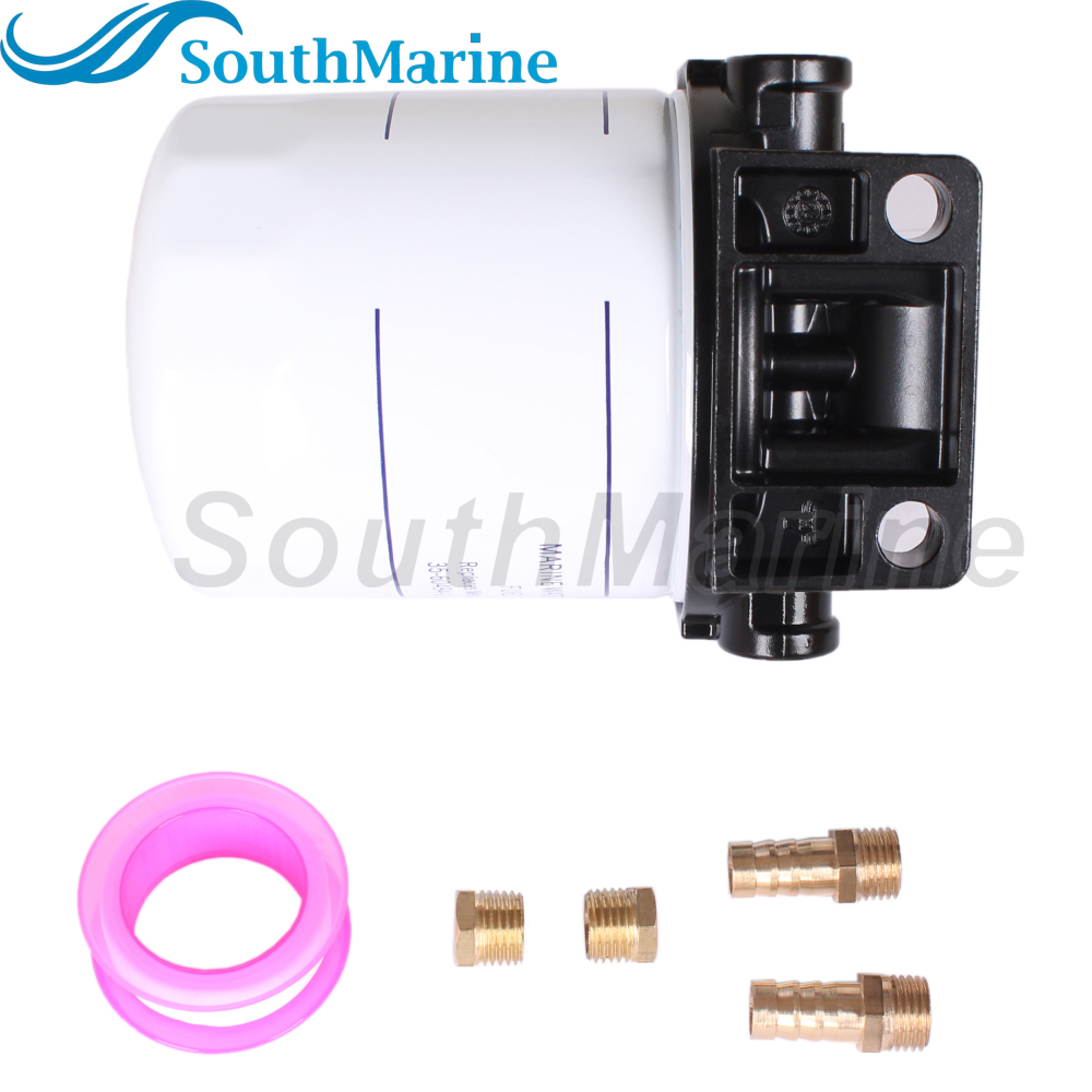 Boat Engine 35-807172 802893Q01 802893T Fuel Water Separator Fuel Filter with Bracket Base for Mercury MerCruiser 35-60494-1 809097
