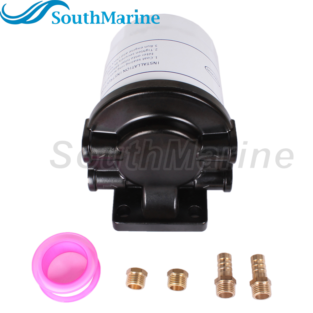 Boat Engine 35-807172 802893Q01 802893T Fuel Water Separator Fuel Filter with Bracket Base for Mercury MerCruiser 35-60494-1 809097
