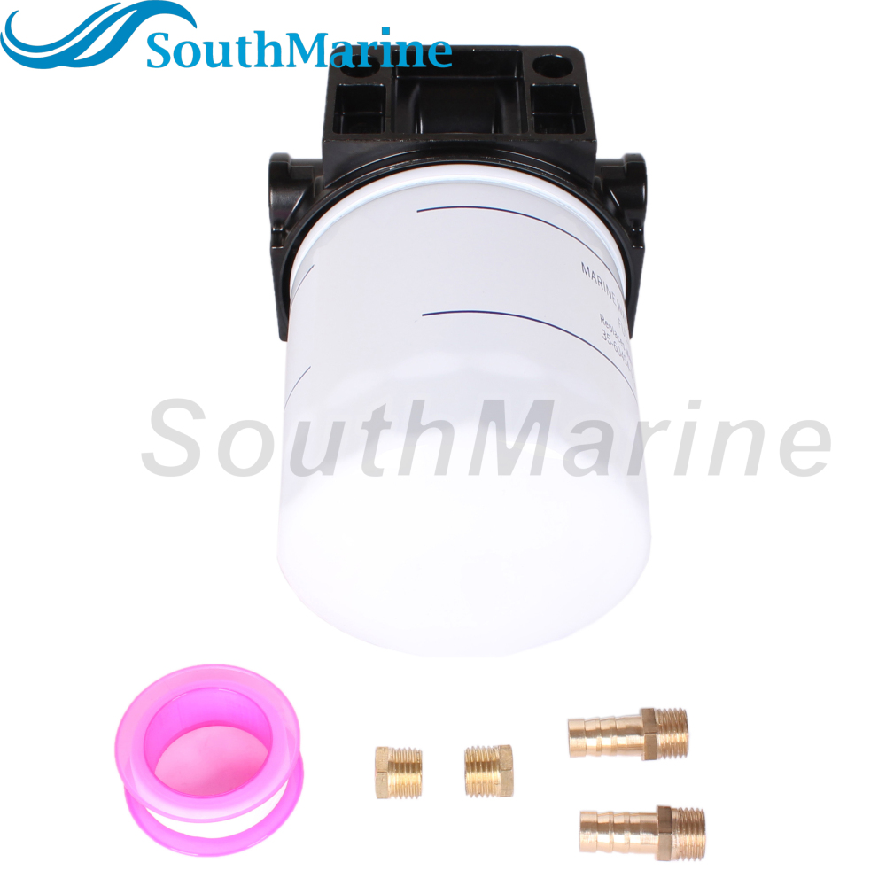 Boat Engine 35-807172 802893Q01 802893T Fuel Water Separator Fuel Filter with Bracket Base for Mercury MerCruiser 35-60494-1 809097