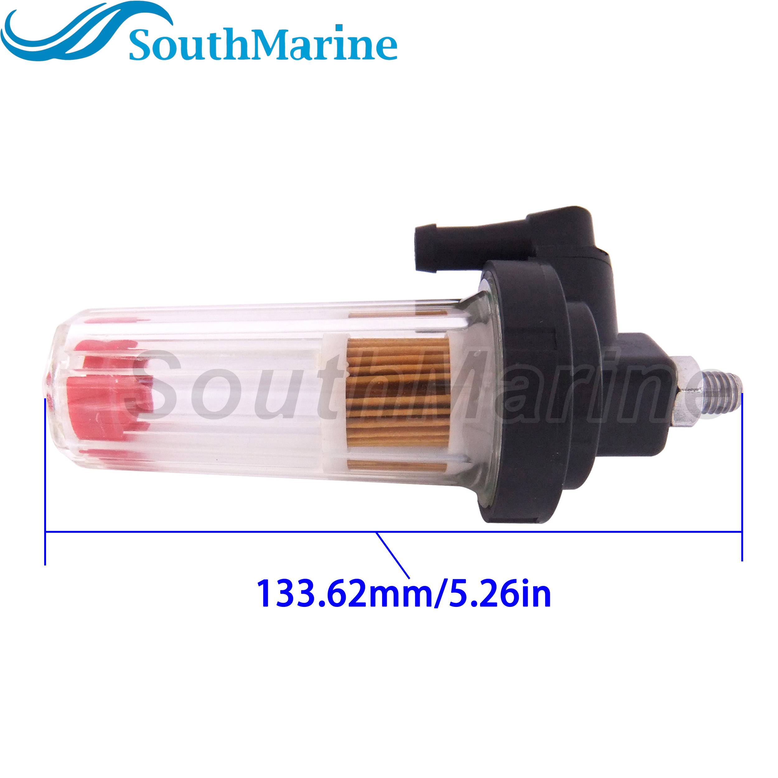 Outboard Engine 35-881538T1 35-881538T02 Fuel Filter Assy for Mercuy Mercruiser Marine 75HP-90HP 2 and 4 Strokes Boat Motor, 8mm / 5/16''