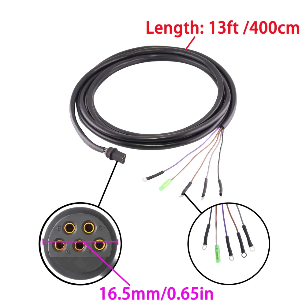 Boat Motor 84-86396A24 Analogue Tach Tachometer Gauge Harness for ...