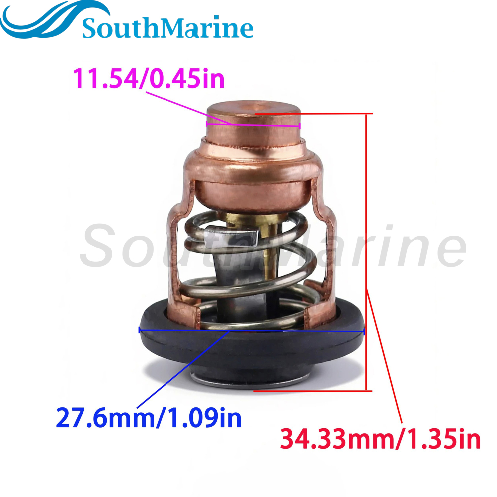 Boat Engine 19300-ZV5-043 18-3630 Thermostat for Honda Marine BF25A BF30A BF40A BF50A BF75A BF90A BF115A BF130A, 20HP-130HP