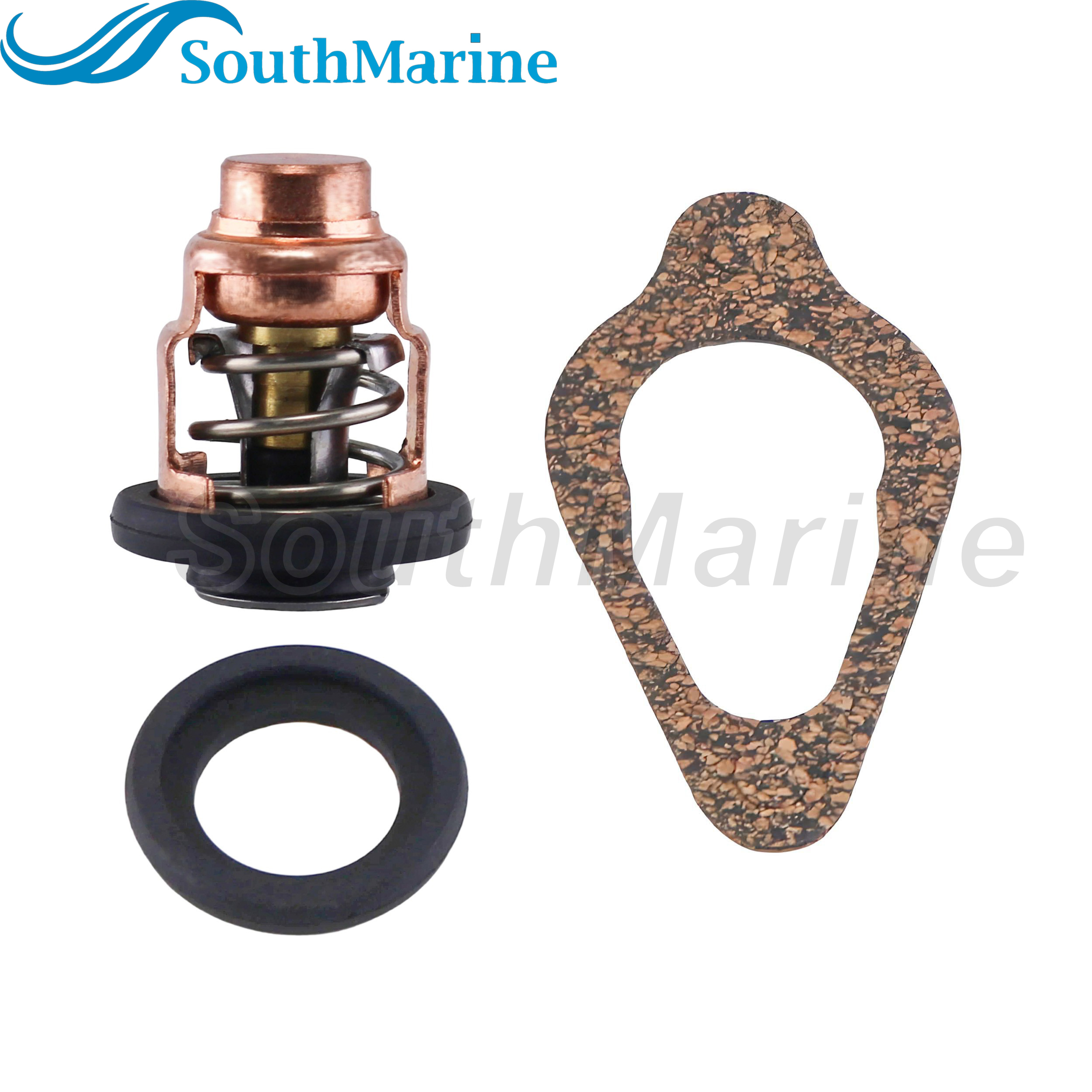Boat Engine 855676002 8M0119207 8M0139434 18-43175 Thermostat Kit for Mercury 8-30HP, 3NV010300M 3R3-01030-0 for Nissan Tohatsu