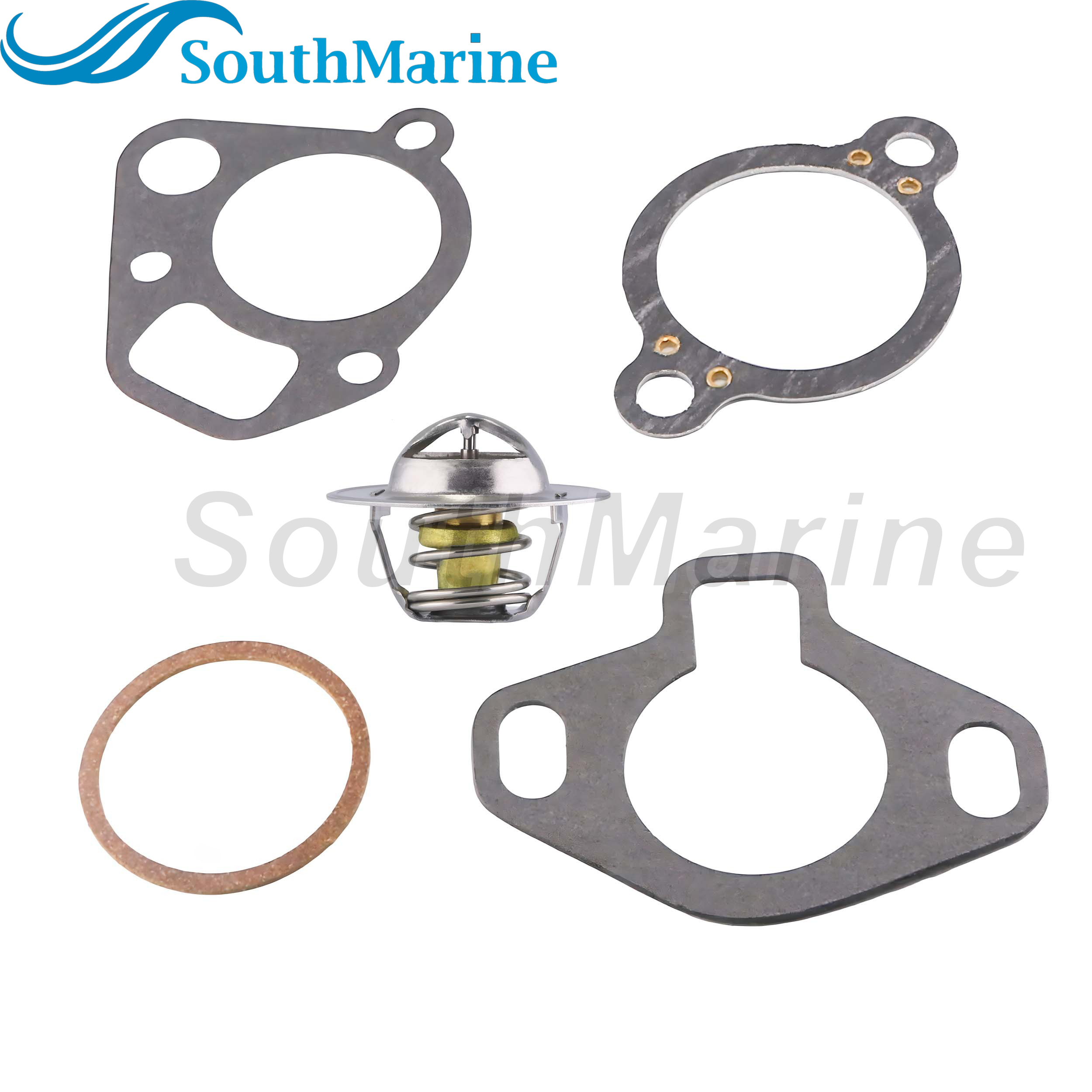 Boat Engine 807252Q3 807252T3 807252T6 18-3646 18-3646D Thermostat Kit for Mercruiser V6 V8 5.0L 5.7L V8 GM 140℉