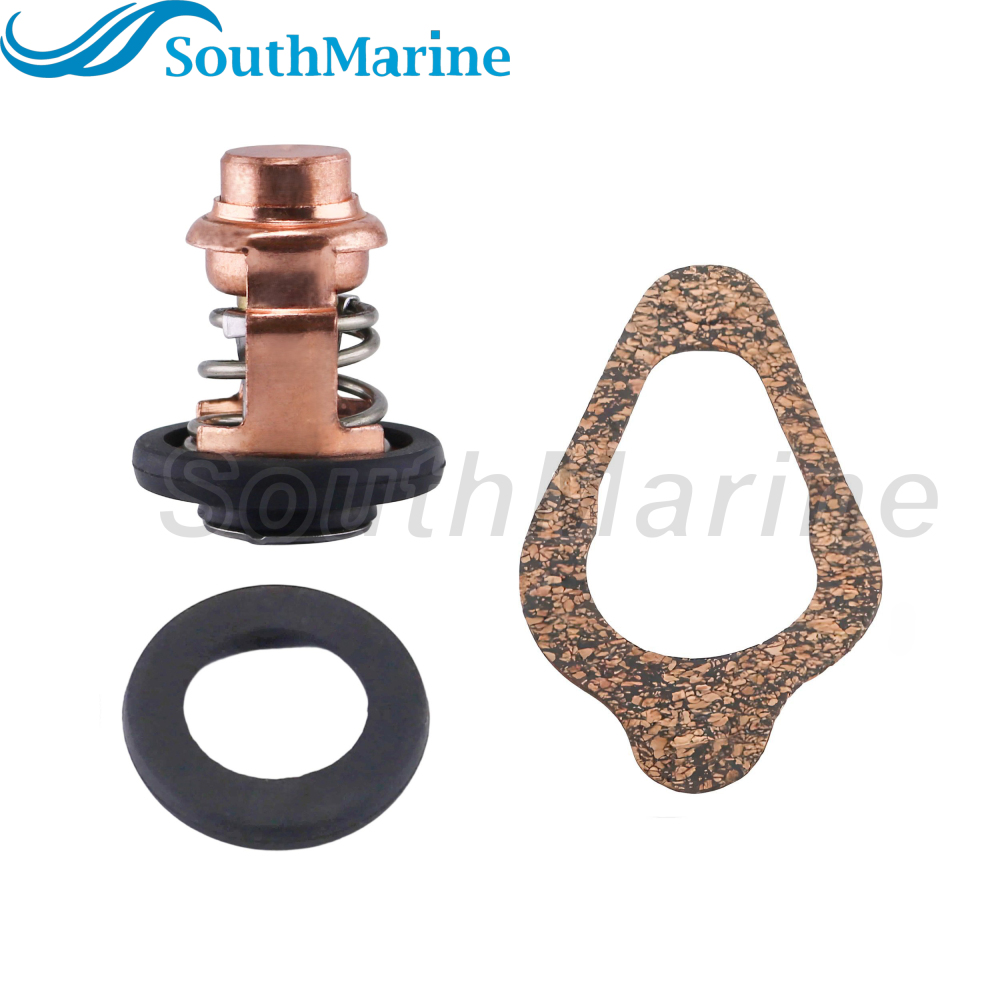 Boat Engine 855676002 8M0119207 8M0139434 18-43175 Thermostat Kit for Mercury 8-30HP, 3NV010300M 3R3-01030-0 for Nissan Tohatsu