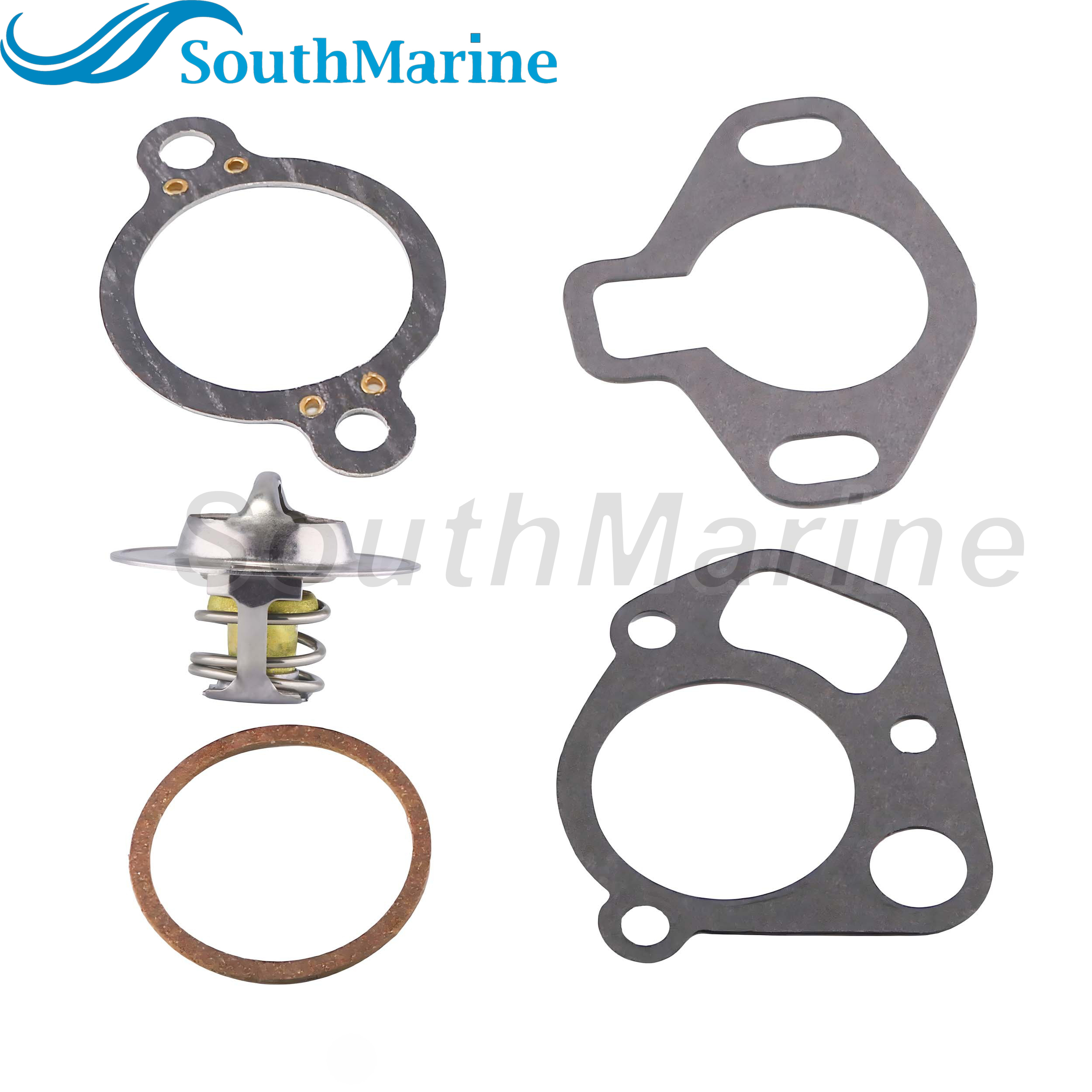 Boat Engine 807252Q3 807252T3 807252T6 18-3646 18-3646D Thermostat Kit for Mercruiser V6 V8 5.0L 5.7L V8 GM 140℉
