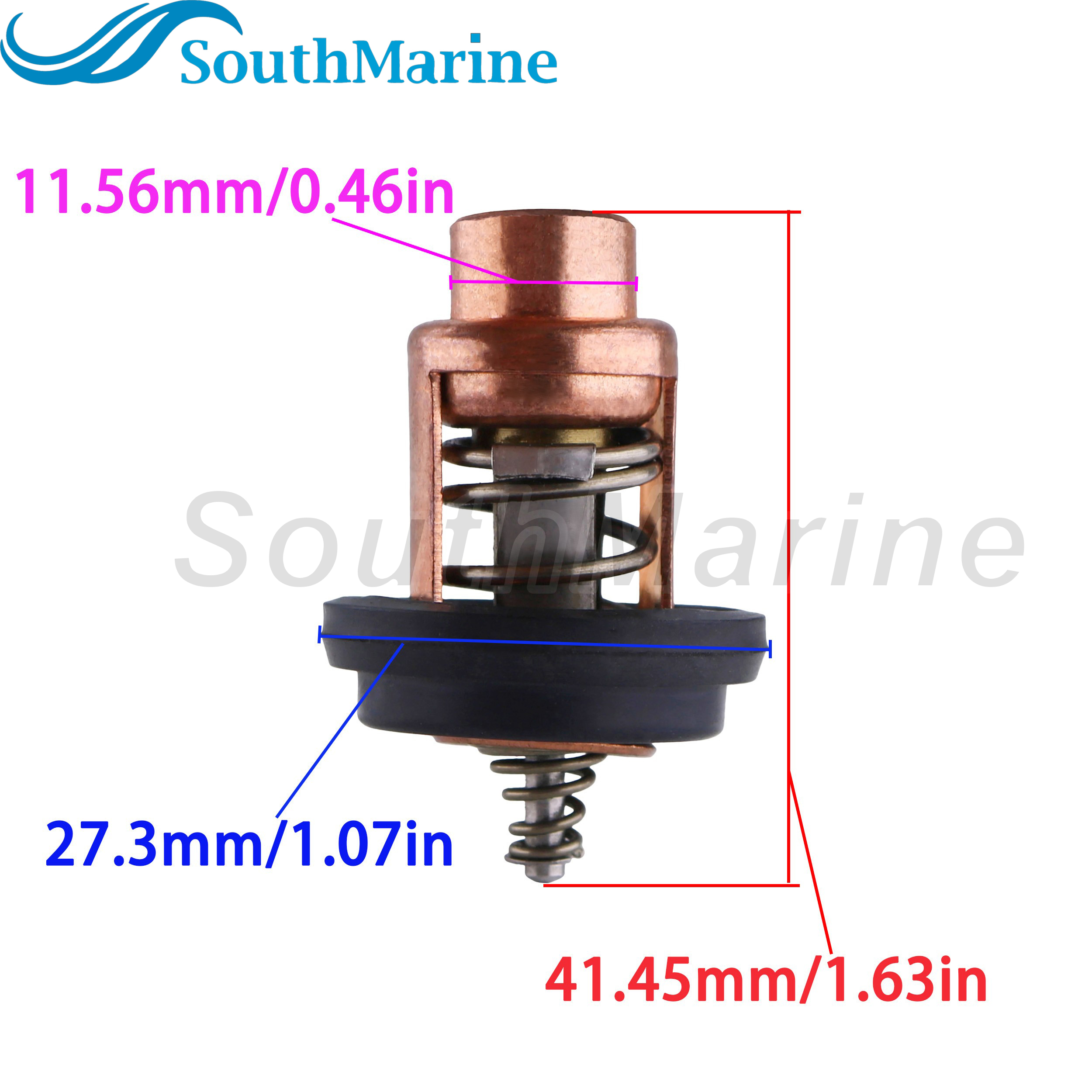 Boat Engine 804540 8M0228409 18-3638 Thermostat for Mercury Marine Outboard 2 2.5 3.5 4 5 6 25 30 HP, 3H6010300M for Nissan Tohatsu