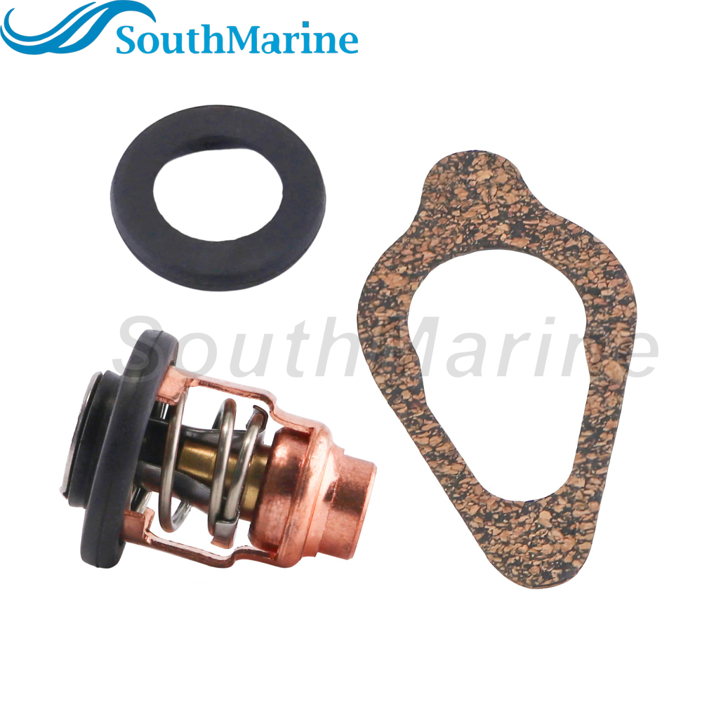 Boat Engine 855676002 8M0119207 8M0139434 18-43175 Thermostat Kit for Mercury 8-30HP, 3NV010300M 3R3-01030-0 for Nissan Tohatsu