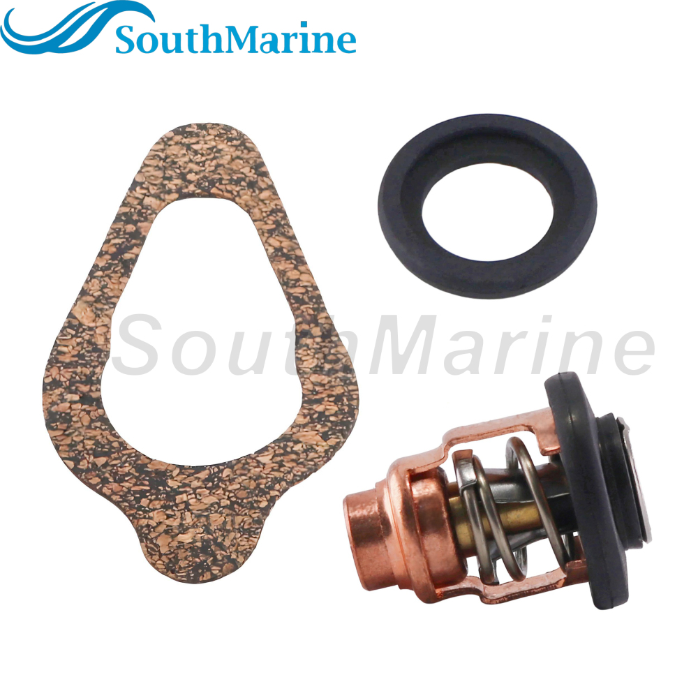 Boat Engine 855676002 8M0119207 8M0139434 18-43175 Thermostat Kit for Mercury 8-30HP, 3NV010300M 3R3-01030-0 for Nissan Tohatsu
