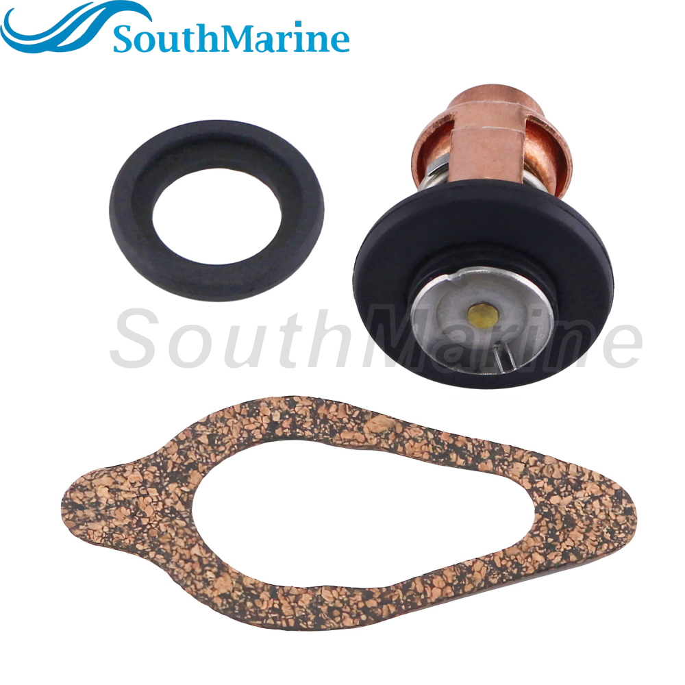 Boat Engine 855676002 8M0119207 8M0139434 18-43175 Thermostat Kit for Mercury 8-30HP, 3NV010300M 3R3-01030-0 for Nissan Tohatsu