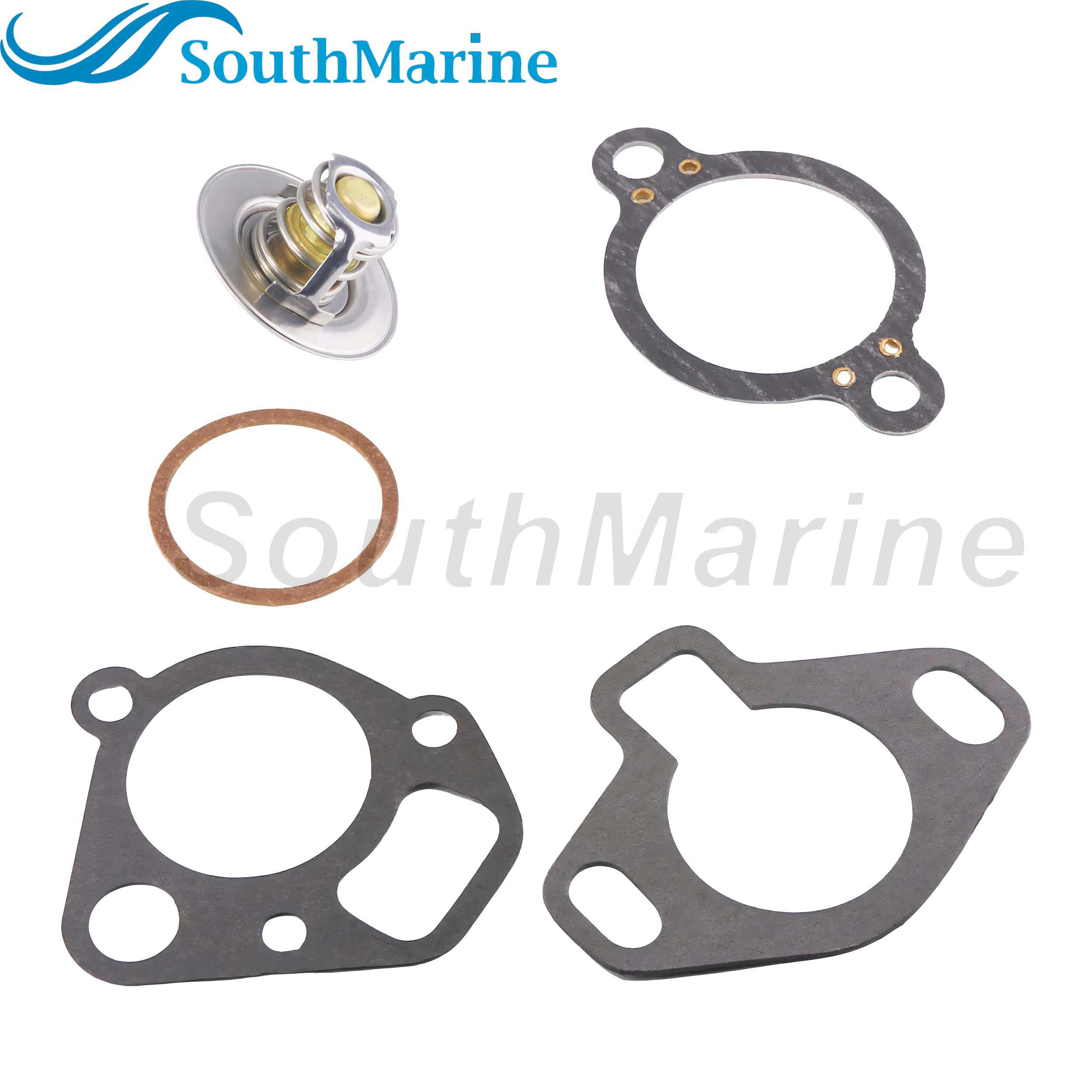 Boat Engine 807252Q3 807252T3 807252T6 18-3646 18-3646D Thermostat Kit for Mercruiser V6 V8 5.0L 5.7L V8 GM 140℉