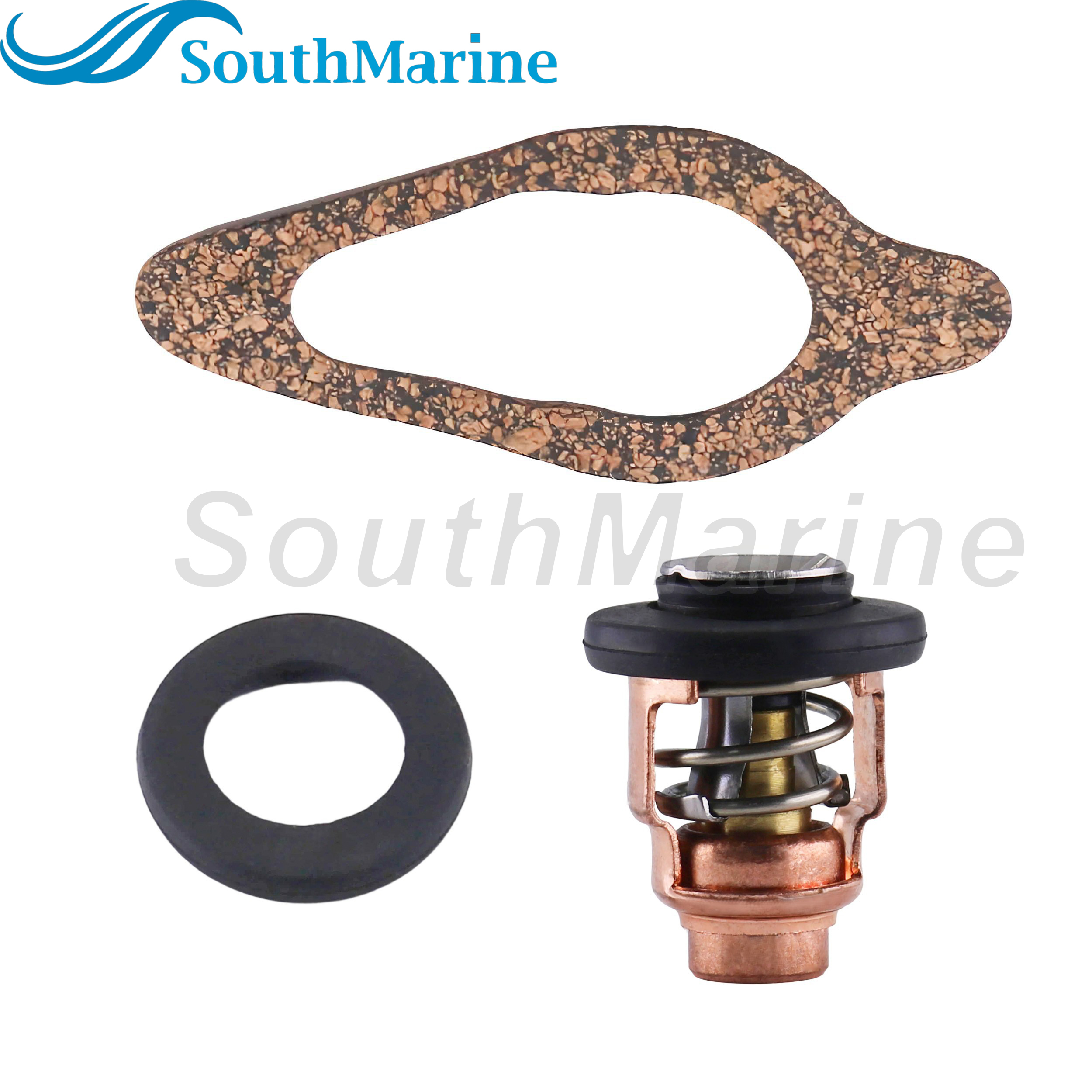 Boat Engine 855676002 8M0119207 8M0139434 18-43175 Thermostat Kit for Mercury 8-30HP, 3NV010300M 3R3-01030-0 for Nissan Tohatsu