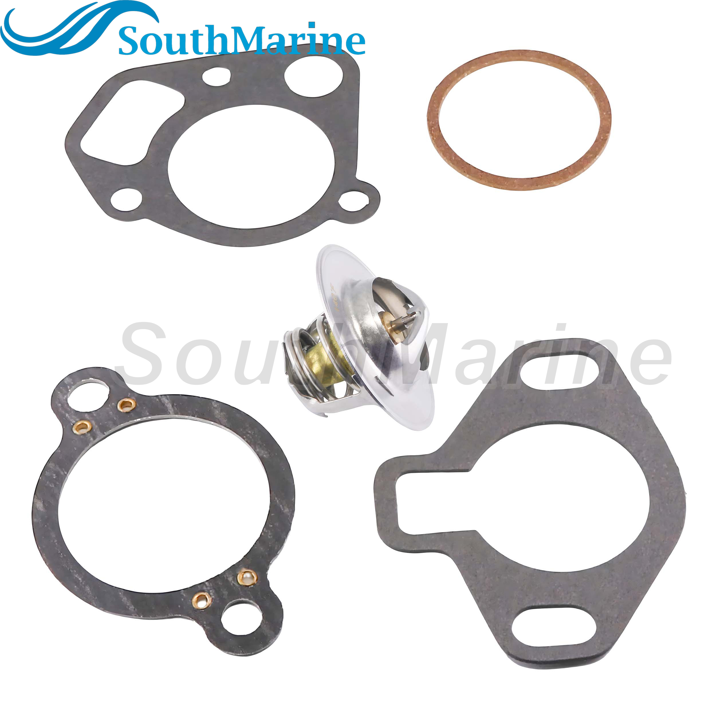 Boat Engine 807252Q3 807252T3 807252T6 18-3646 18-3646D Thermostat Kit for Mercruiser V6 V8 5.0L 5.7L V8 GM 140℉
