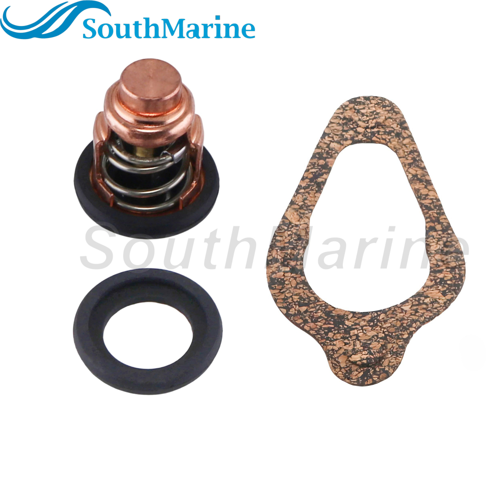 Boat Engine 855676002 8M0119207 8M0139434 18-43175 Thermostat Kit for Mercury 8-30HP, 3NV010300M 3R3-01030-0 for Nissan Tohatsu