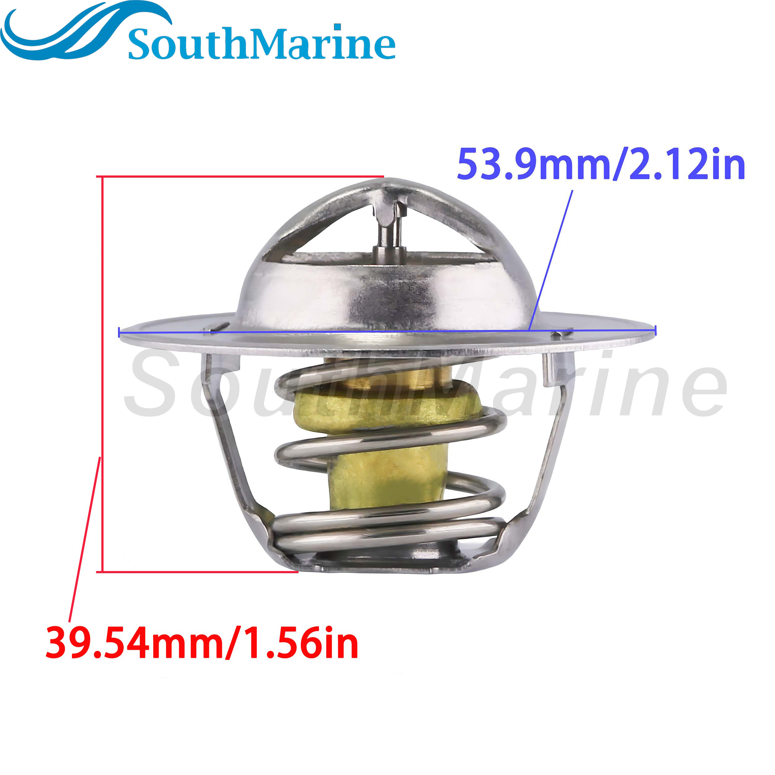 Boat Engine 807252Q3 807252T3 807252T6 18-3646 18-3646D Thermostat Kit for Mercruiser V6 V8 5.0L 5.7L V8 GM 140℉