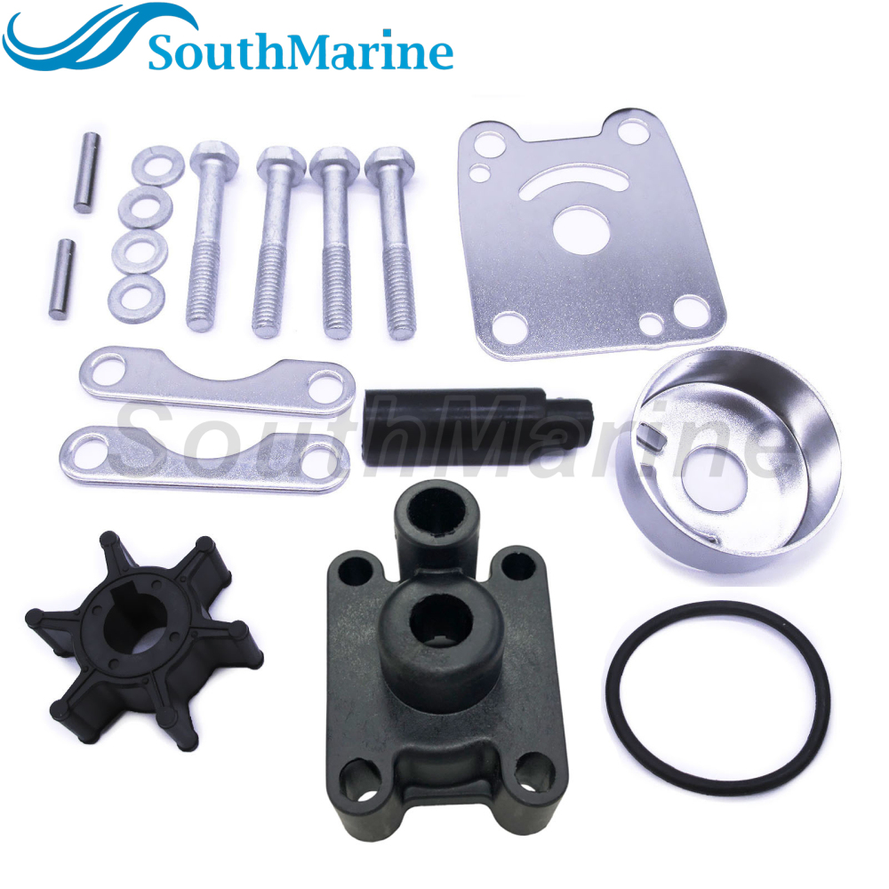 Boat Motor 6L5-W0078-00 Water Pump Impeller Repair Kit for Yamaha 3HP 3MSHQ 3ML 3MLHT 3MSHA 3MSH Rebuild Set