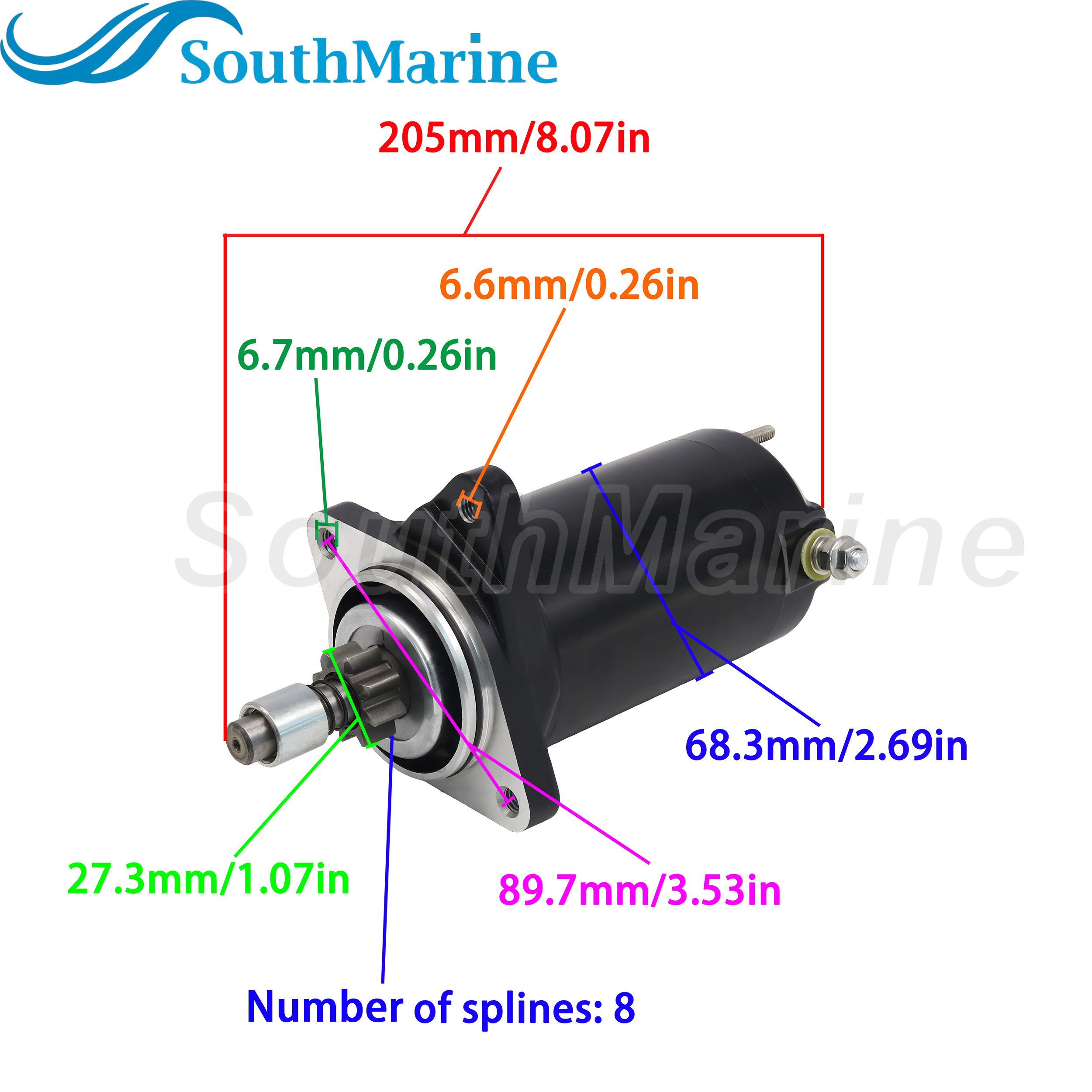 278-001-497 278-001-936 Starter Motor for Sea-Doo PWC GTI RFI, 18531 for Lester, 228000-6240 228000-6241 228000-6242 for Denso