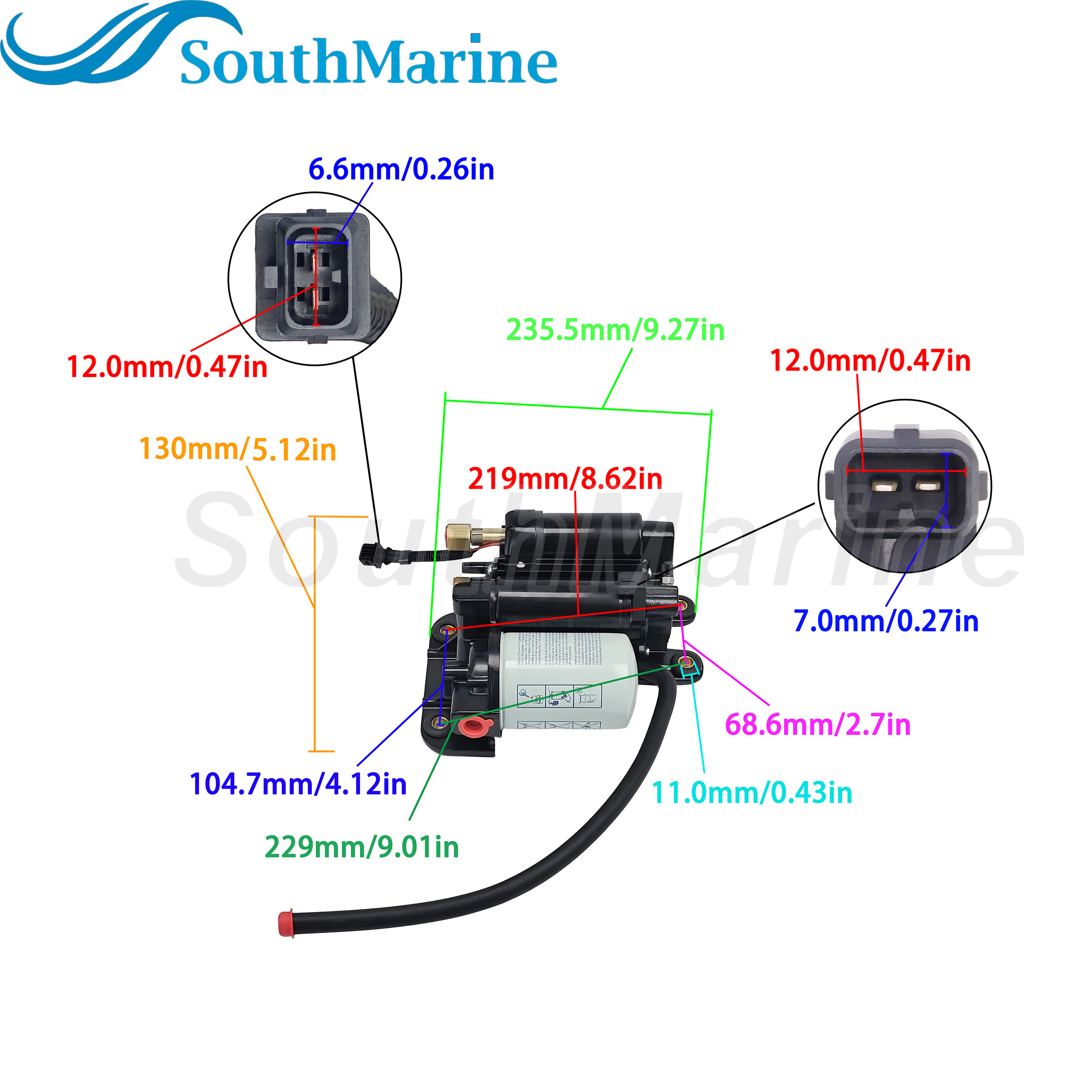 Boat Engine 21608511 21545138 3594444 213977771 3861355 3860210 Electric Fuel Pump Assembly for Volvo Penta 4.3L 5.0L 5.7L
