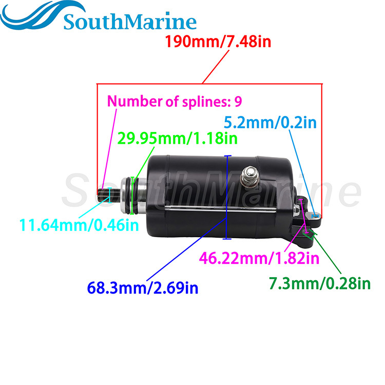 21163-3702 3709 3712 3714 Starter Motor for Kawasaki Jet Ski 650 750 900 1100, 278-000-987 278-001-937 for SEA-DOO Jet Ski Lrv