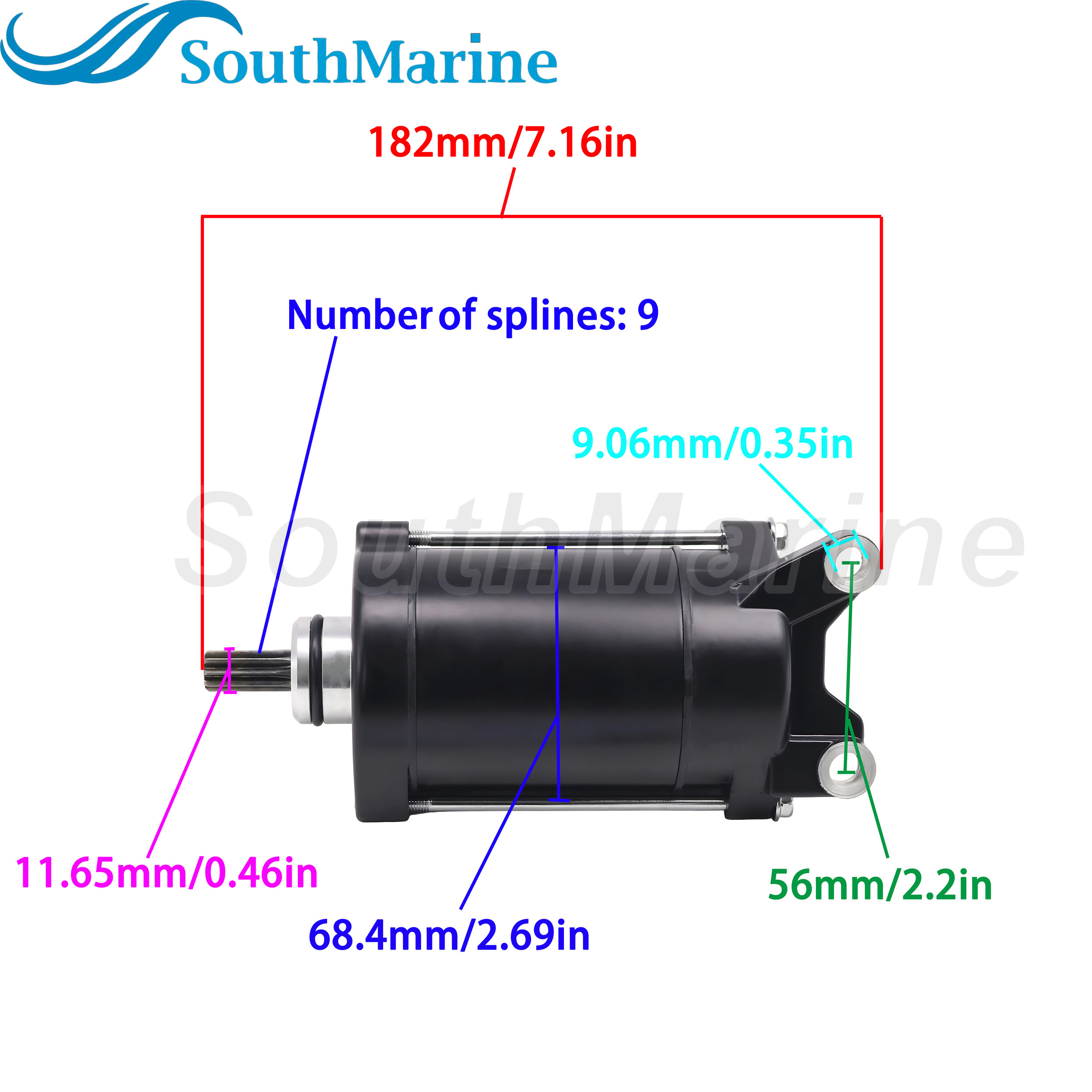 63M-81800-00 Starter Motor for Yamaha Wave Runner Venture 1100 1200 1300 800 GP RA1100, 18421 for Lester, SMU0035 for Arrowhead