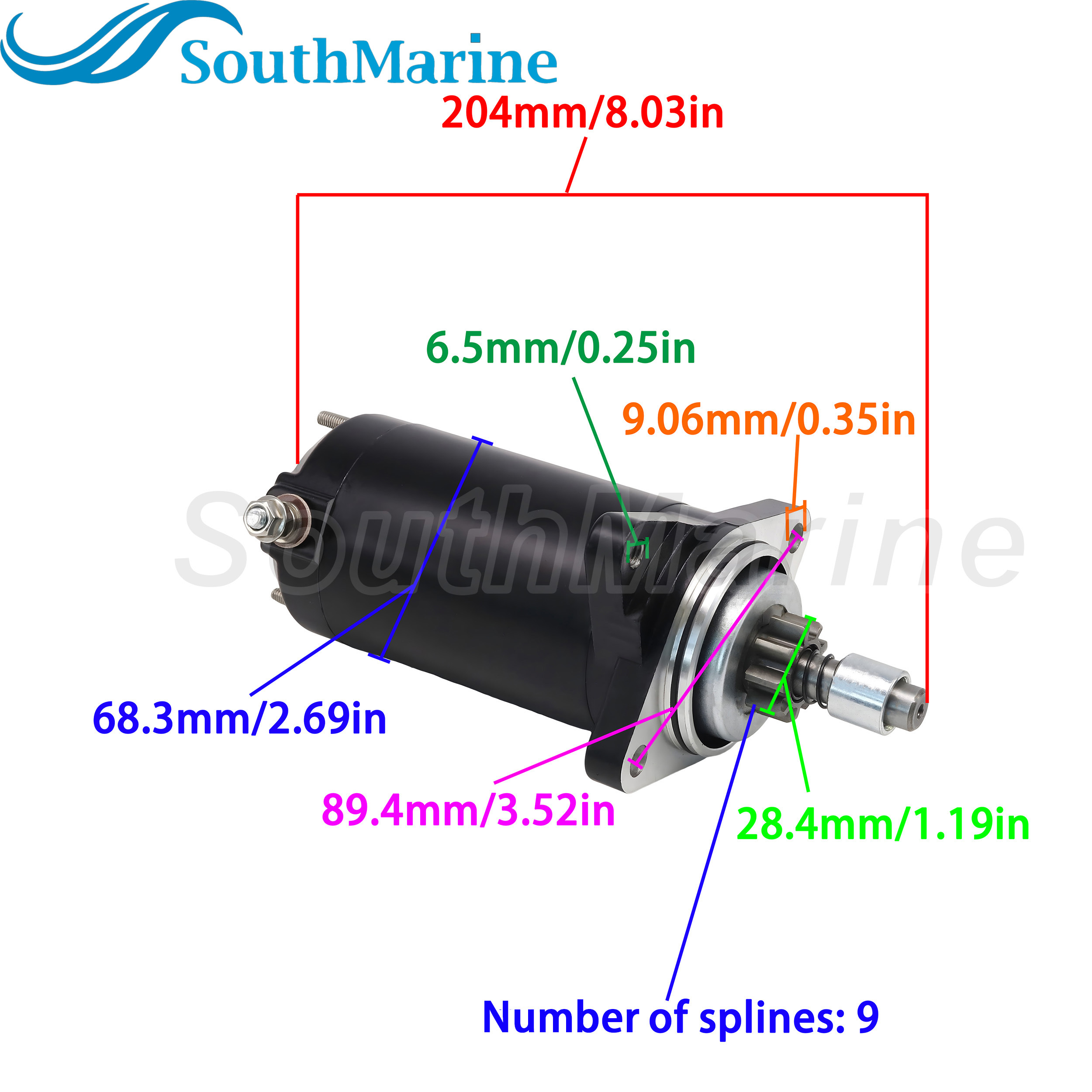 278-001-935 278-001-300 278-000-485 278-000-484 Starter Motor for Sea-Doo Jetski 718 720 GTX GTS,228000-4550 4553 4553 for Denso