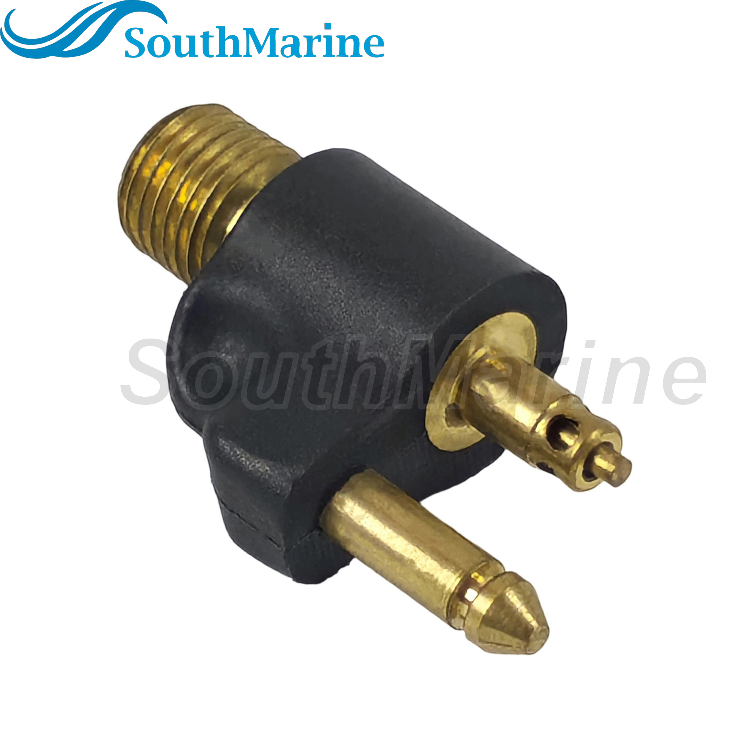 Boat Engine 033400-10 Brass Male Tank Fitting for Johnson Evinrude BRP OMC for Scepter Fuel Tank, 1/4" NPT