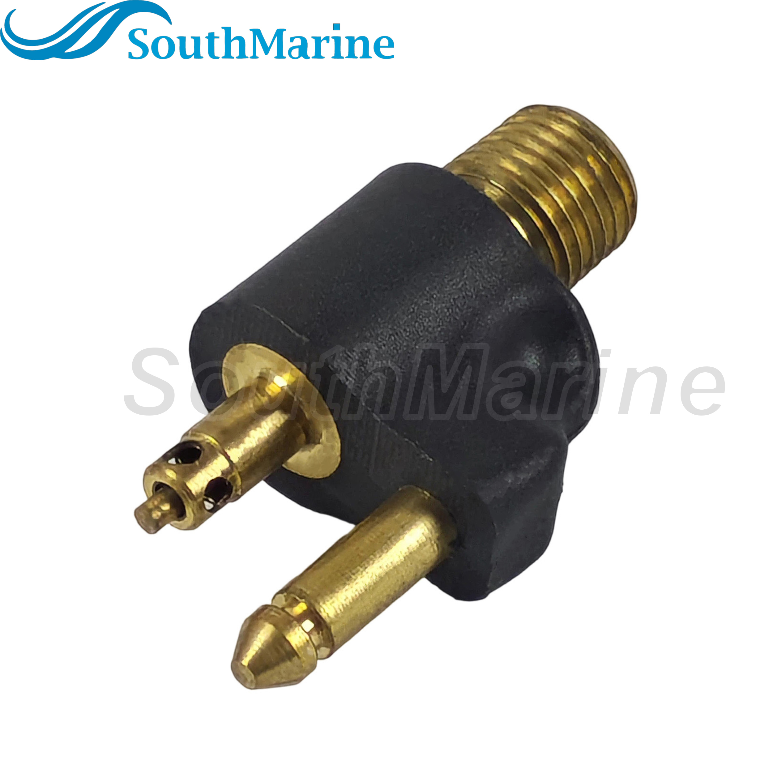 Boat Engine 033400-10 Brass Male Tank Fitting for Johnson Evinrude BRP OMC for Scepter Fuel Tank, 1/4" NPT