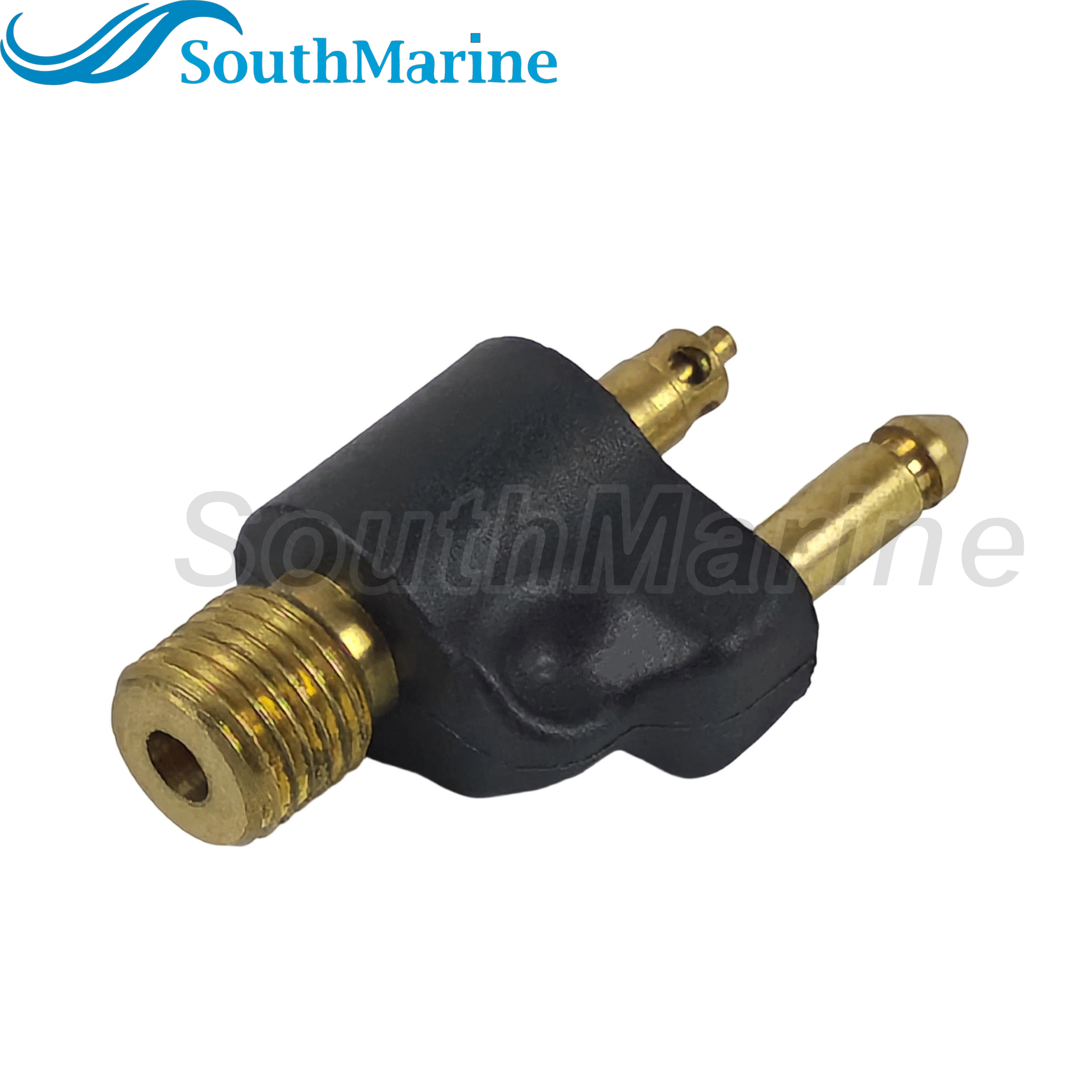 Boat Engine 033400-10 Brass Male Tank Fitting for Johnson Evinrude BRP OMC for Scepter Fuel Tank, 1/4" NPT