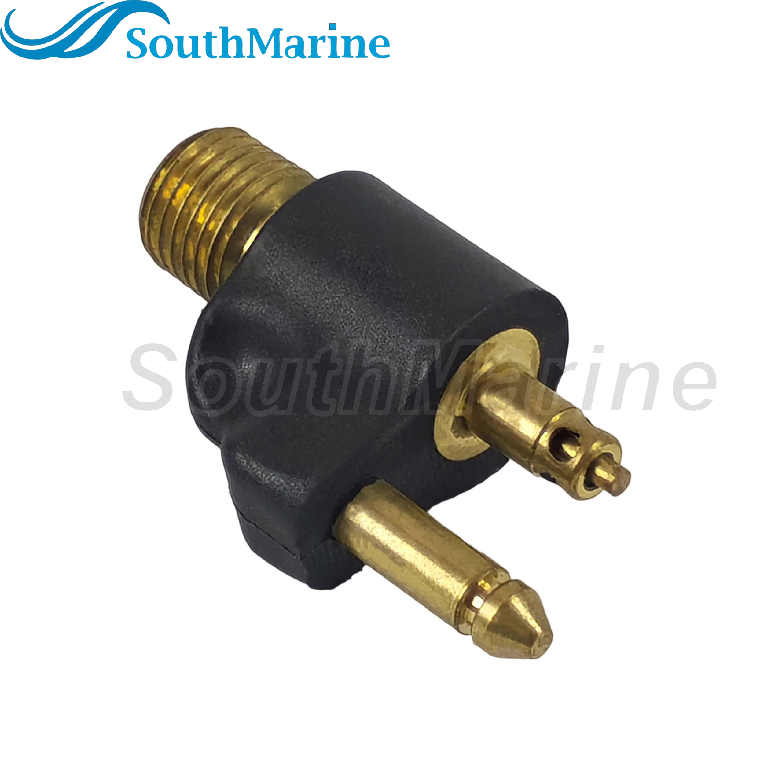 Boat Engine 033400-10 Brass Male Tank Fitting for Johnson Evinrude BRP OMC for Scepter Fuel Tank, 1/4" NPT