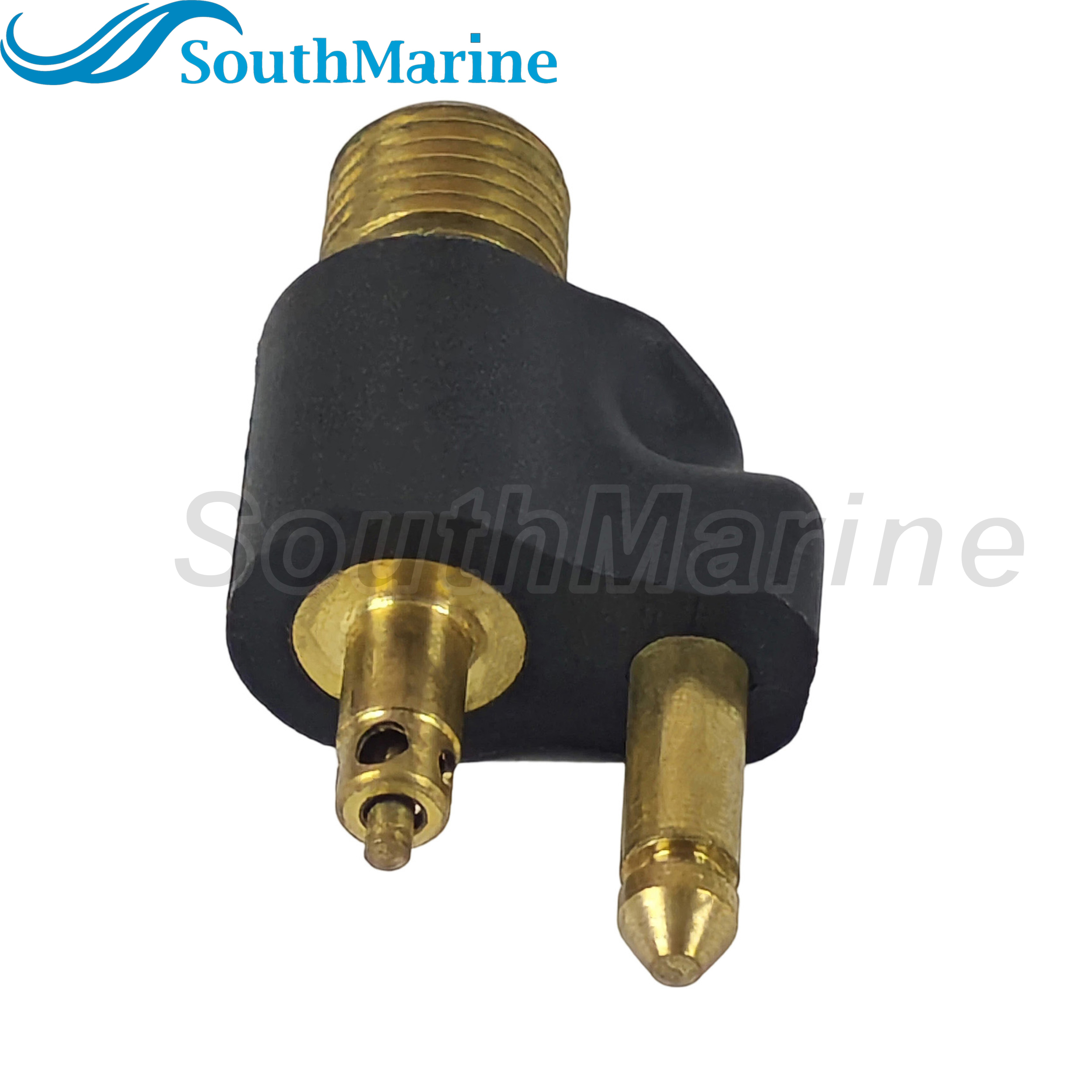 Boat Engine 033400-10 Brass Male Tank Fitting for Johnson Evinrude BRP OMC for Scepter Fuel Tank, 1/4" NPT