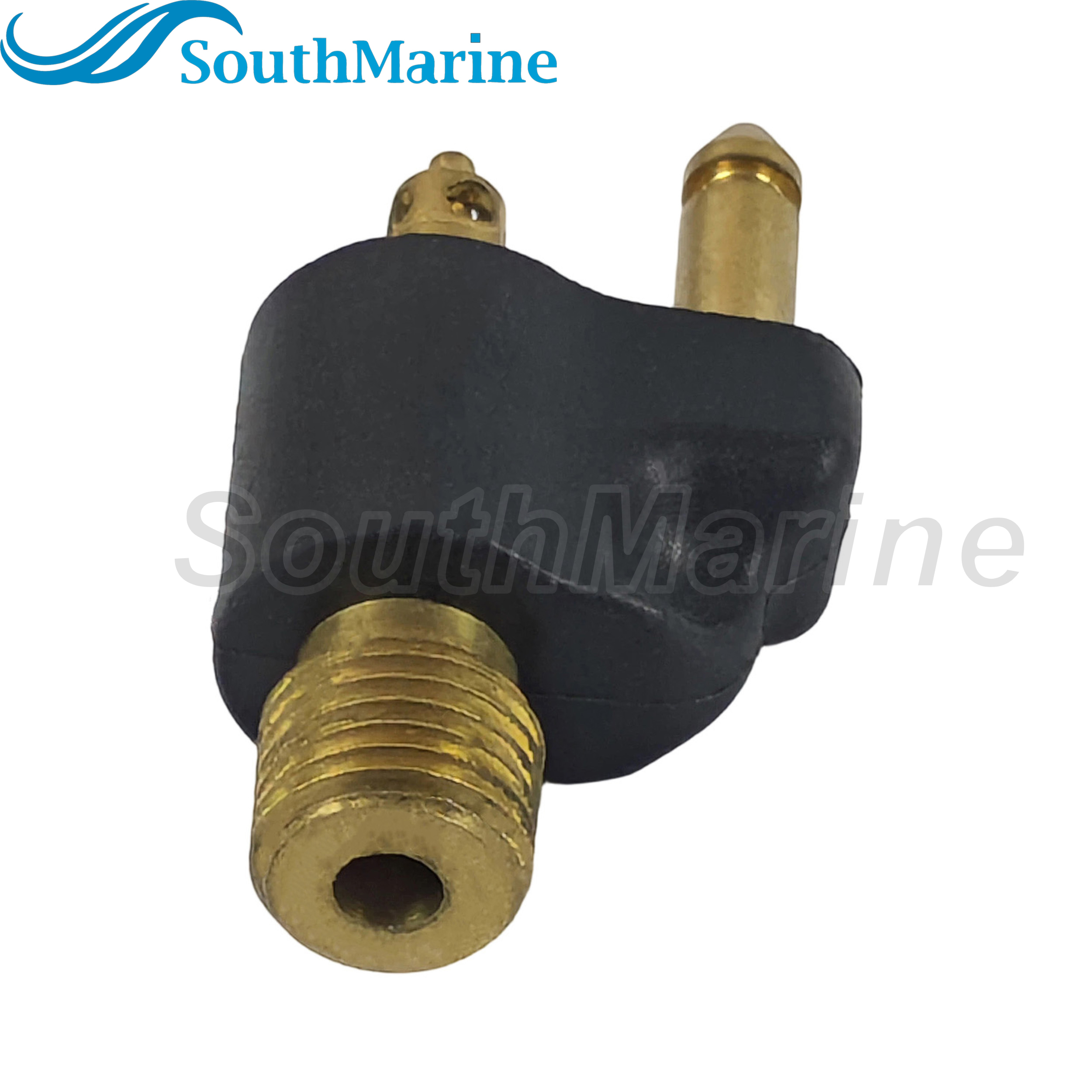 Boat Engine 033400-10 Brass Male Tank Fitting for Johnson Evinrude BRP OMC for Scepter Fuel Tank, 1/4" NPT