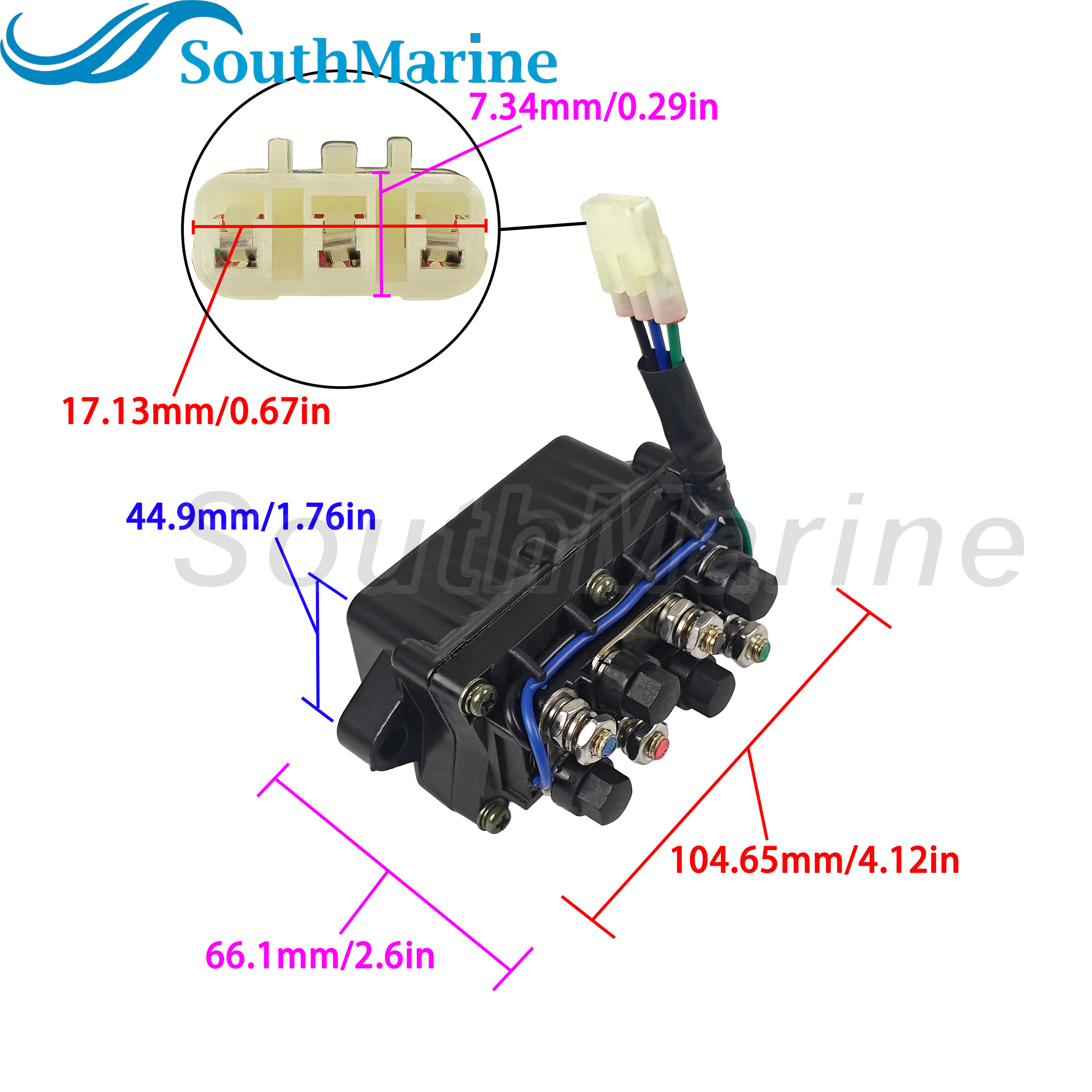 0409-066 0436-700 1436-805 Relay Solenoid for Arctic Cat ATV Warn Winch, Bearcat Pantera 7000 XT, Snowmobile 1436-970 6639-894
