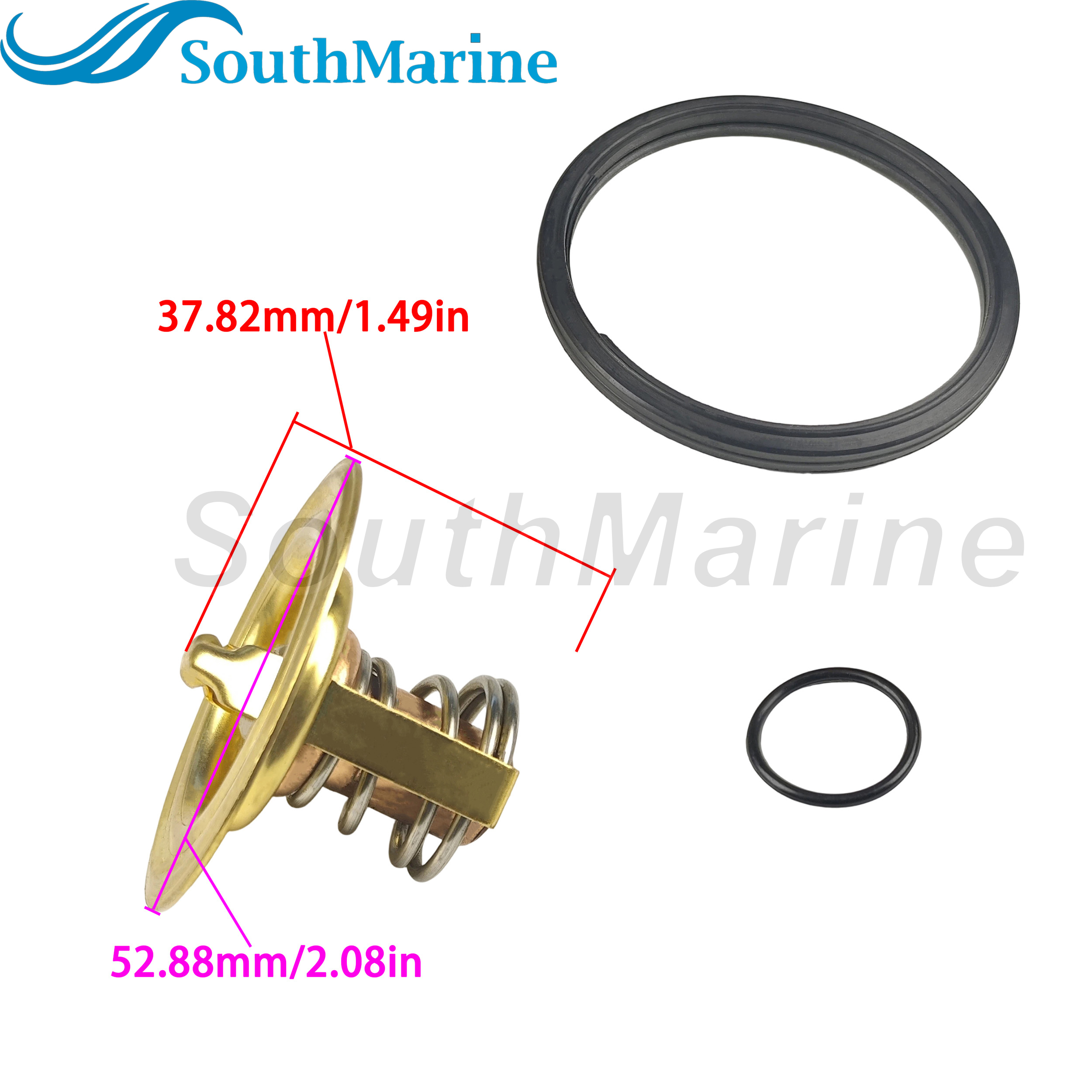 Boat Engine 875796 833366 Thermostat for Volvo Penta AQ120B AQ125A AQ140A BB140A MB10A MD6A MD6B MD7A MD7B MD2 MD6