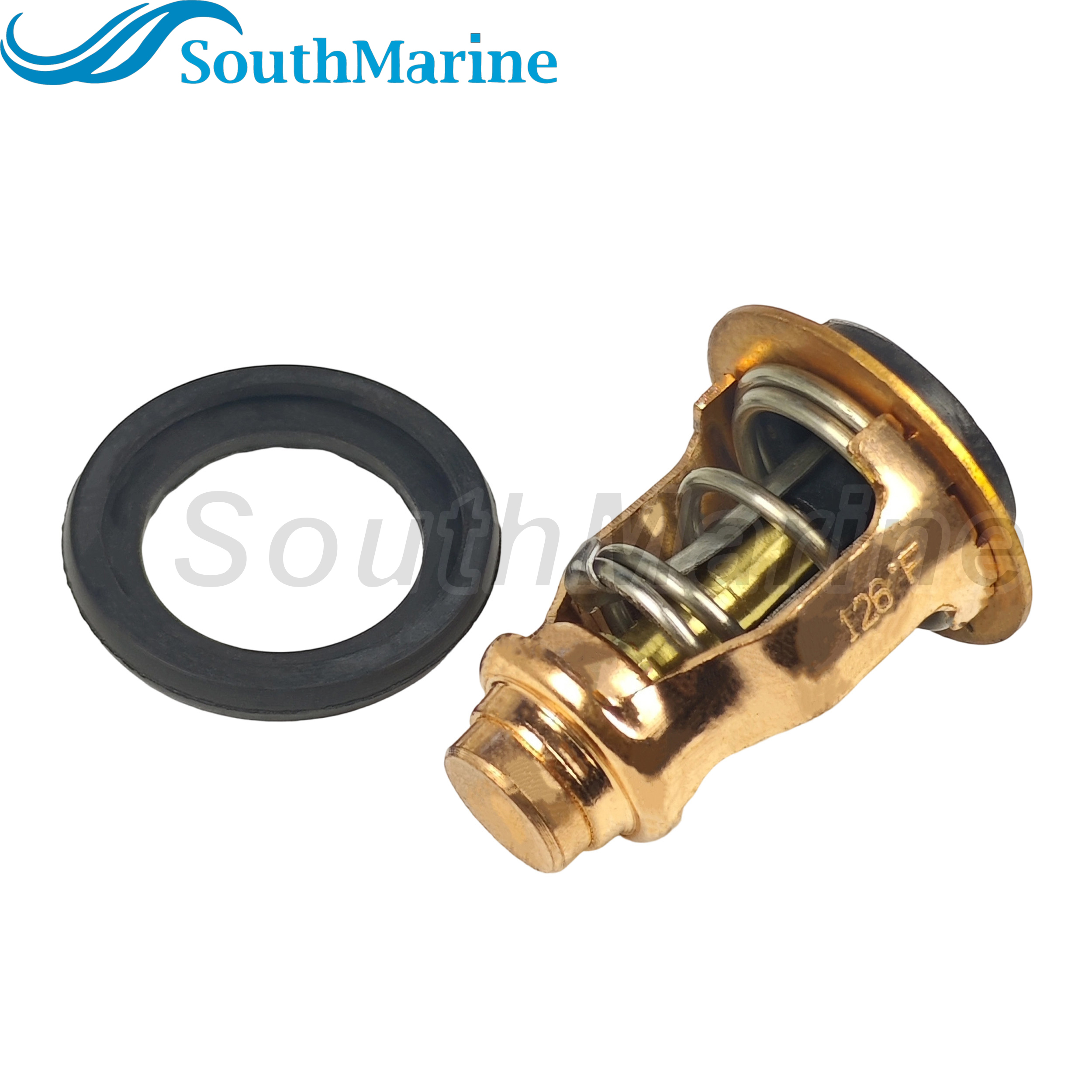Boat Engine 60E 6CE-12411-00 01 18-3524 Thermostat for Yamaha 225HP 250HP 300HP F225 F250 F300 4.2L V6, 8M6012799 for Mercury