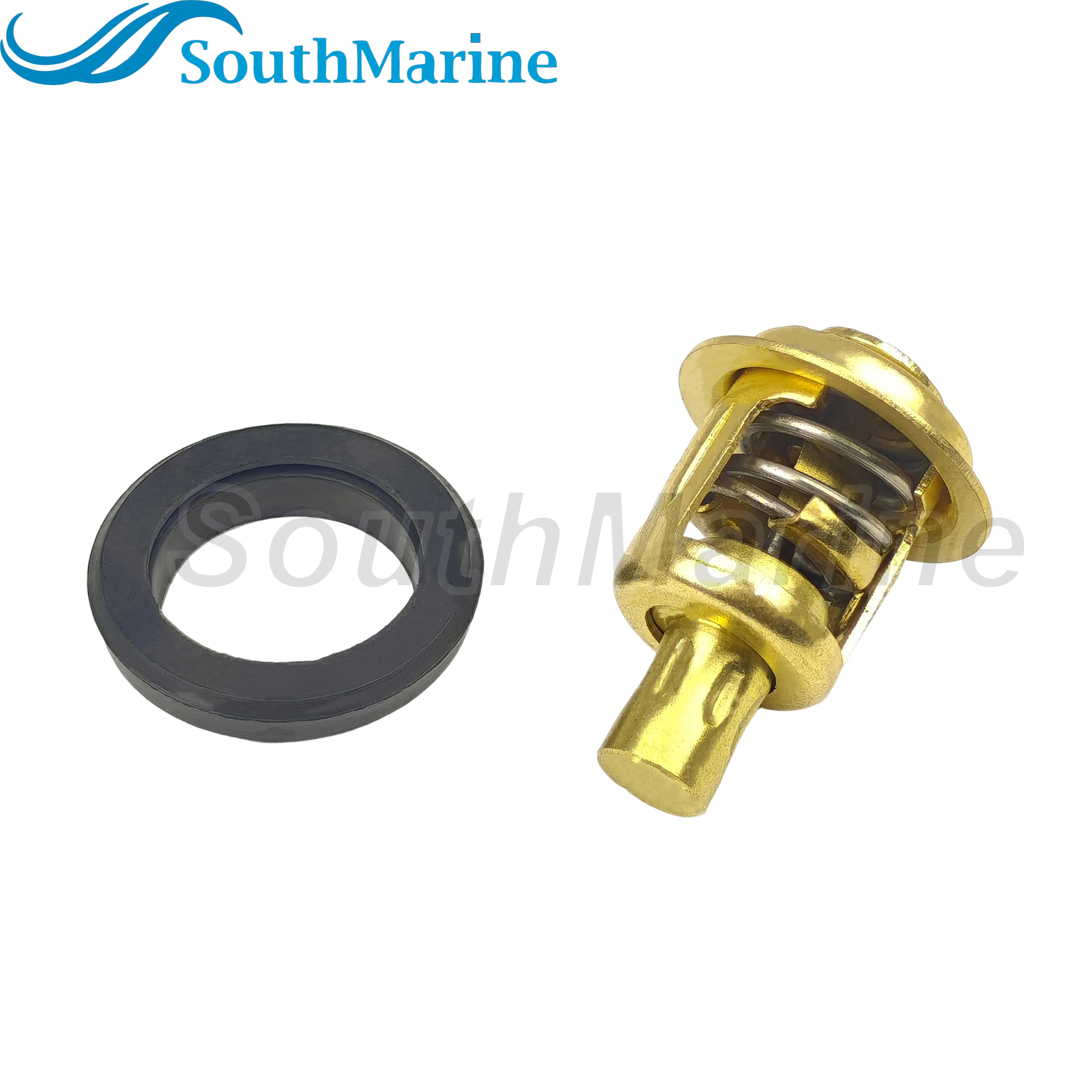 Boat Engine 6F5-12411-03 02 00 Thermostat for Yamaha 9.9HP 15HP 25HP 30HP 40HP, 378065 393659 434841 for Johnson Evinrude OMC