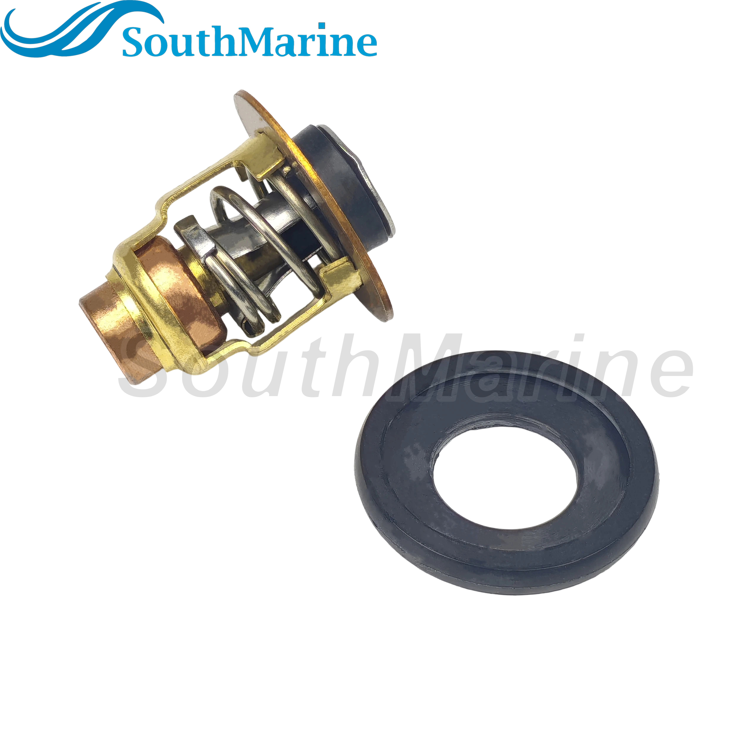 Boat Engine 6FM-12411-00 Thermostat for Yamaha 20HP 24HP 25HP 4-Stroke Marine Outboard Motor, 140℉/60℃