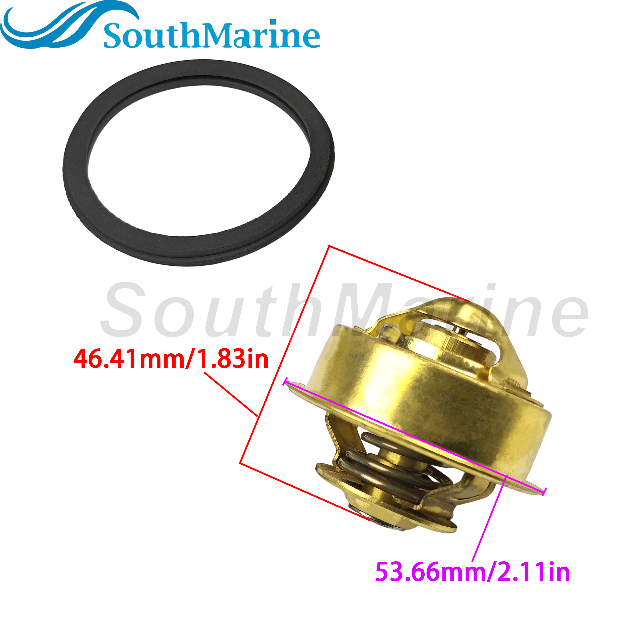 Boat Engine 875580 1219150 463433 18-3666 Thermostat for Volvo Penta AQ120 AQ125 AQ131 AQ140 AQ145 AQ151 AQ171 B21 B23 B230