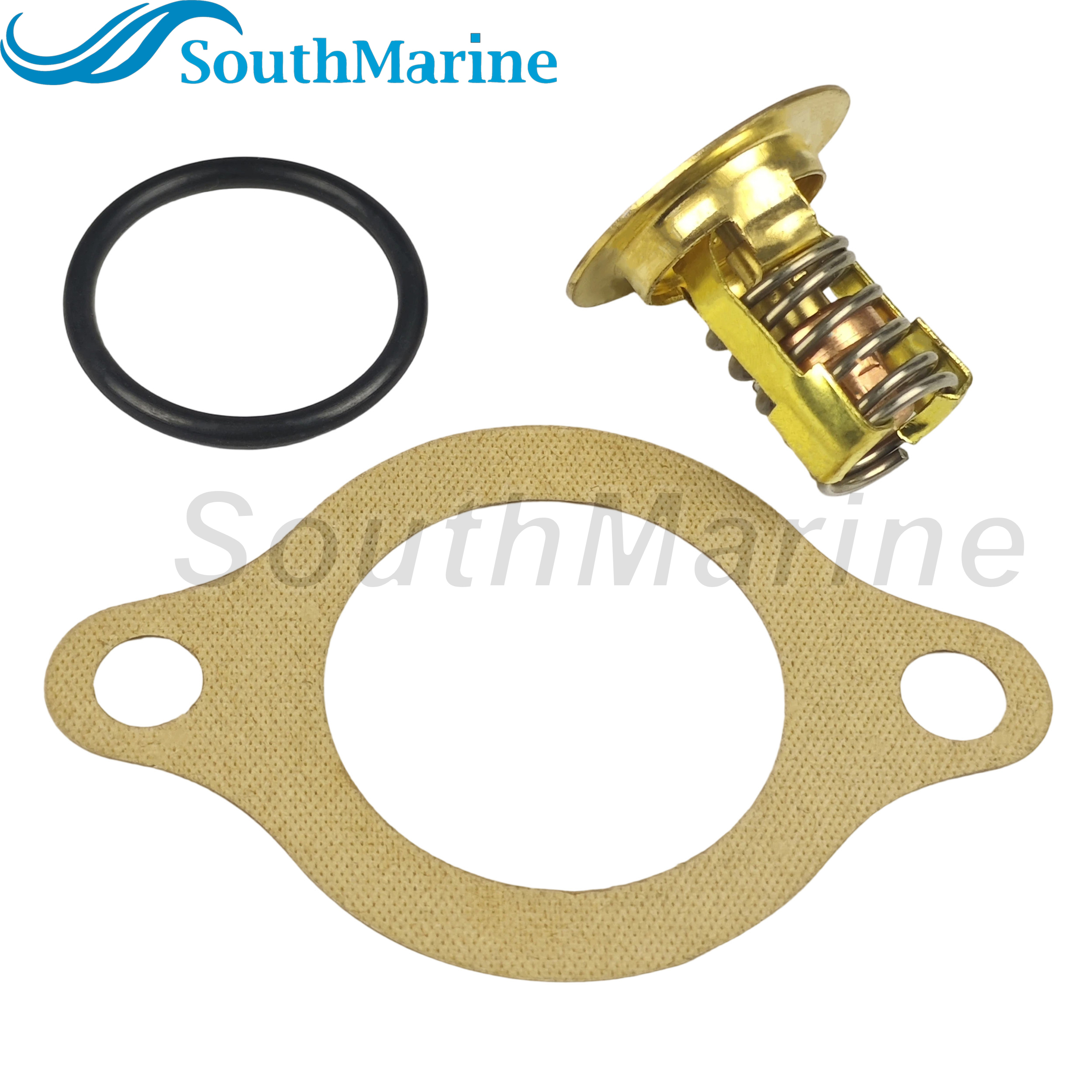 Boat Engine 3856961 Thermostat Assy for Volvo Penta V6 V8 4.3L 5.0L 5.7L 5.8L, 383307 778056 3852216 for Evinrude Johnson OMC