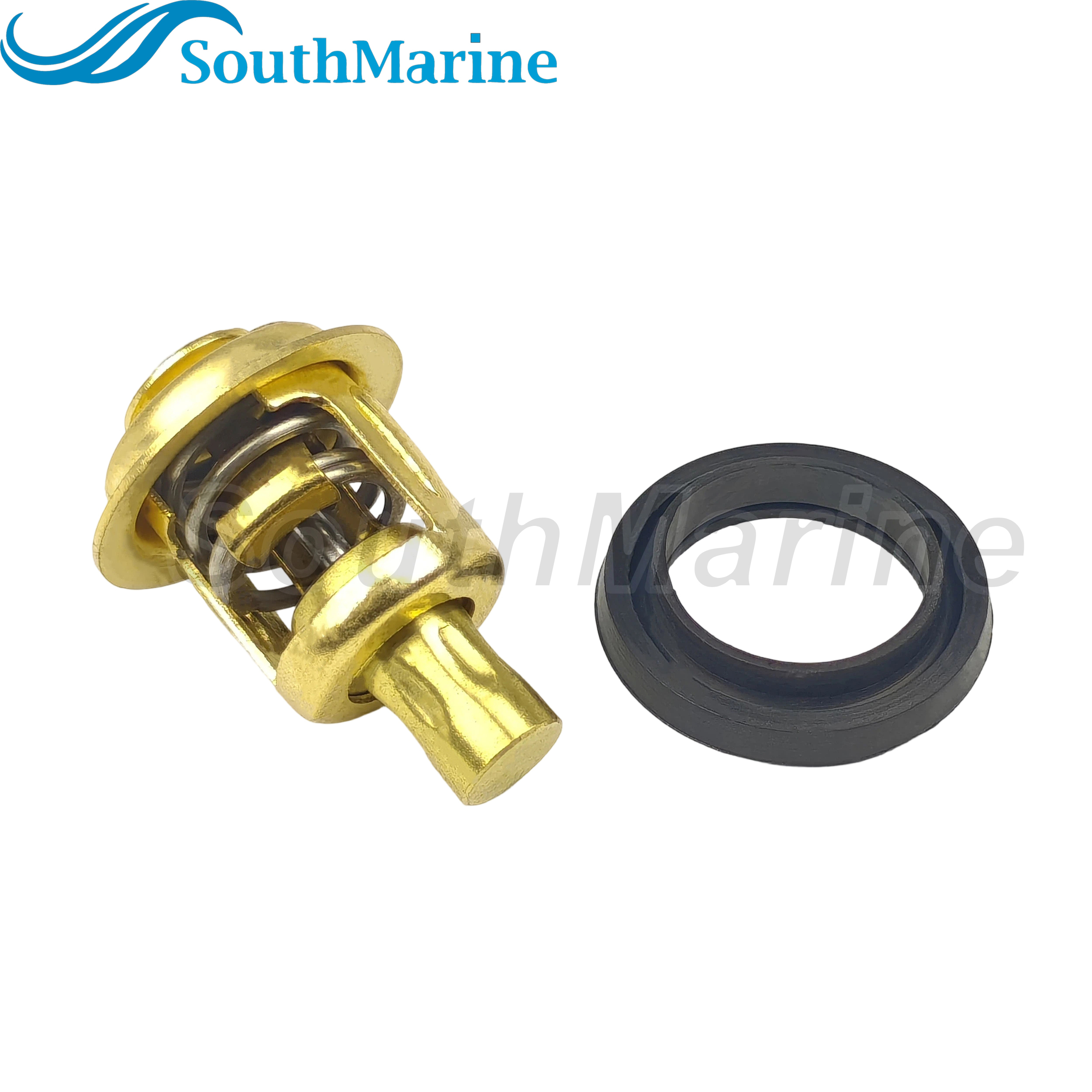 Boat Engine 6F5-12411-03 02 00 Thermostat for Yamaha 9.9HP 15HP 25HP 30HP 40HP, 378065 393659 434841 for Johnson Evinrude OMC