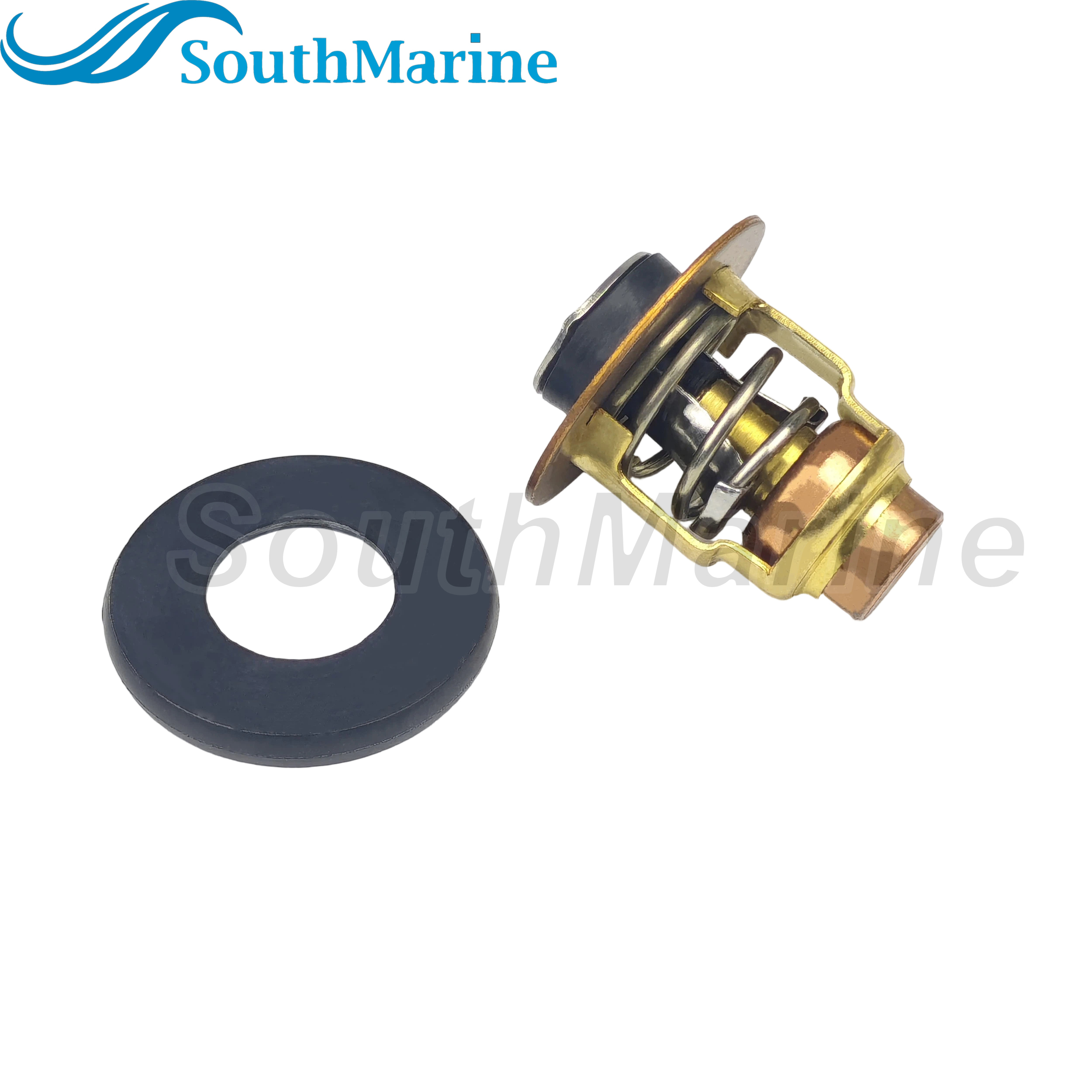 Boat Engine 6FM-12411-00 Thermostat for Yamaha 20HP 24HP 25HP 4-Stroke Marine Outboard Motor, 140℉/60℃