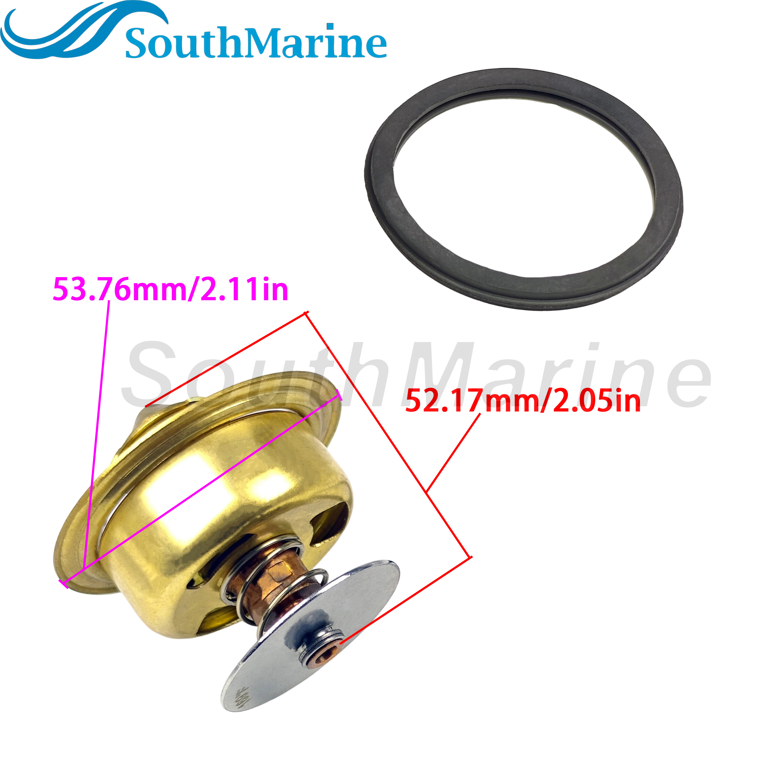 Boat Engine 864493 18-43015 Thermostat Assy for Mercury MerCruiser 4.3L 4.5L 5.0L 5.7L 6.2L MPI V6 V8 Mariner