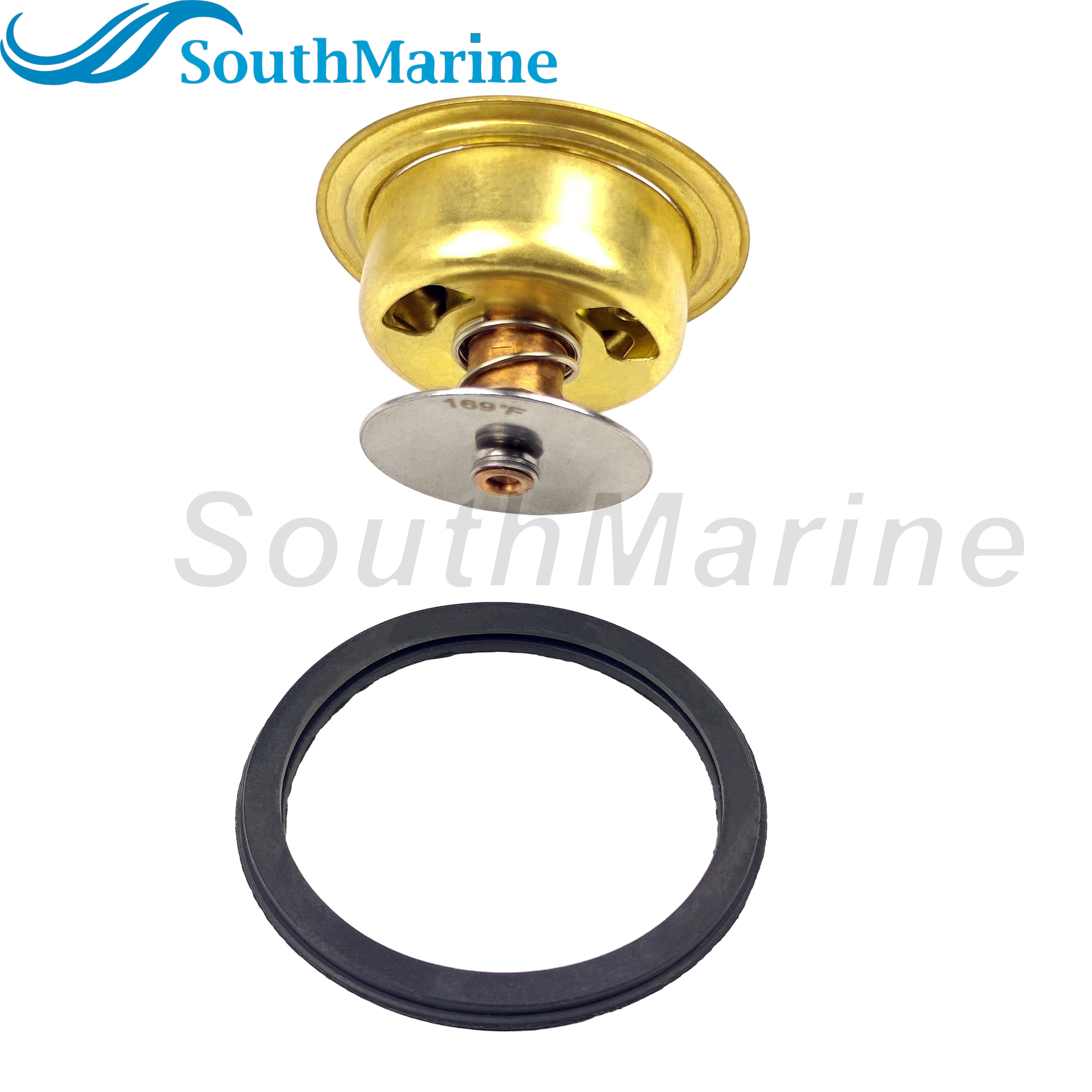 Boat Engine 864493 18-43015 Thermostat Assy for Mercury MerCruiser 4.3L 4.5L 5.0L 5.7L 6.2L MPI V6 V8 Mariner