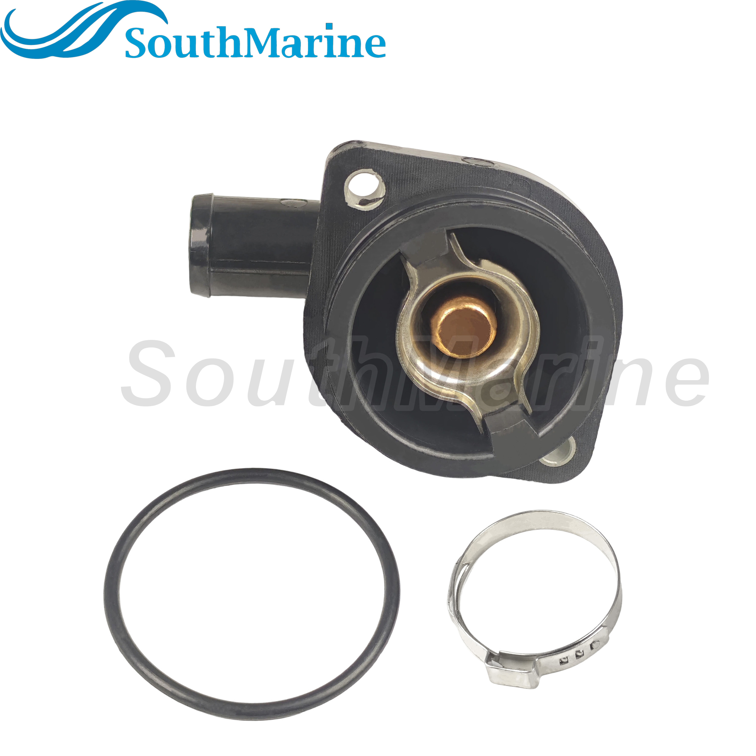 Boat Engine 892864T06 892864A06 8M0090819 18-3635 18-3633 Thermostat Housing Assy for Mercury 65HP-150HP V6 3.4 Marine