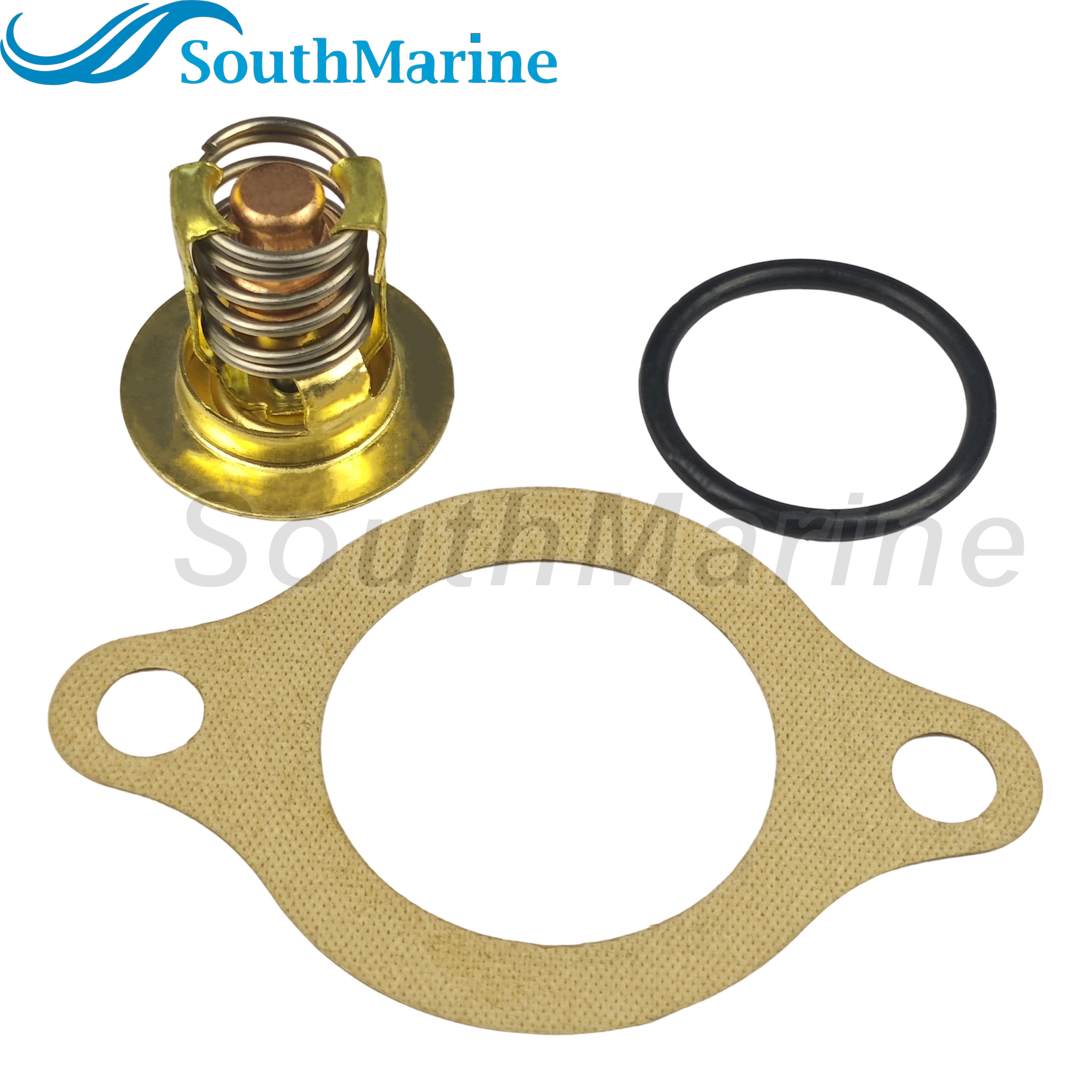 Boat Engine 3856961 Thermostat Assy for Volvo Penta V6 V8 4.3L 5.0L 5.7L 5.8L, 383307 778056 3852216 for Evinrude Johnson OMC
