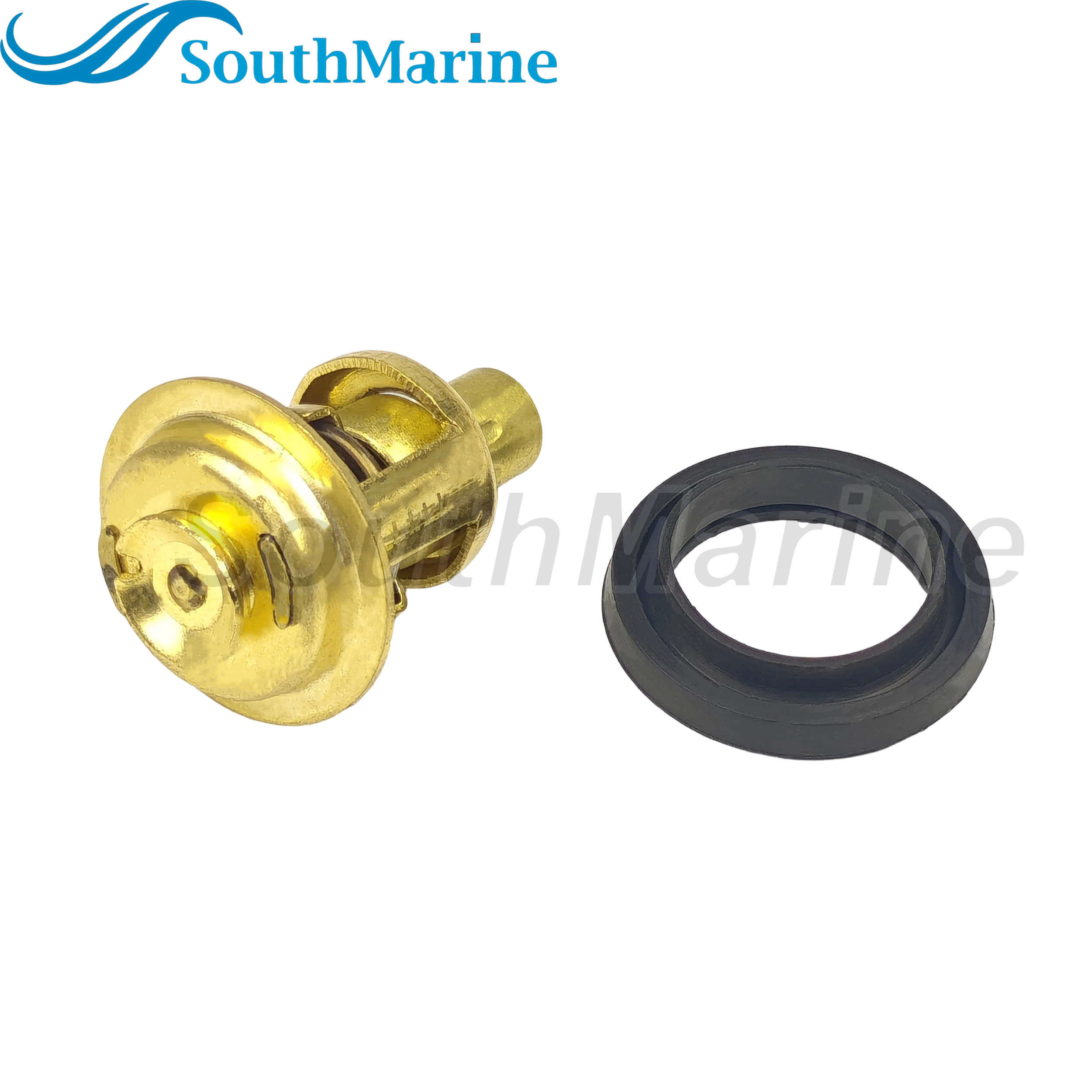 Boat Engine 6F5-12411-03 02 00 Thermostat for Yamaha 9.9HP 15HP 25HP 30HP 40HP, 378065 393659 434841 for Johnson Evinrude OMC
