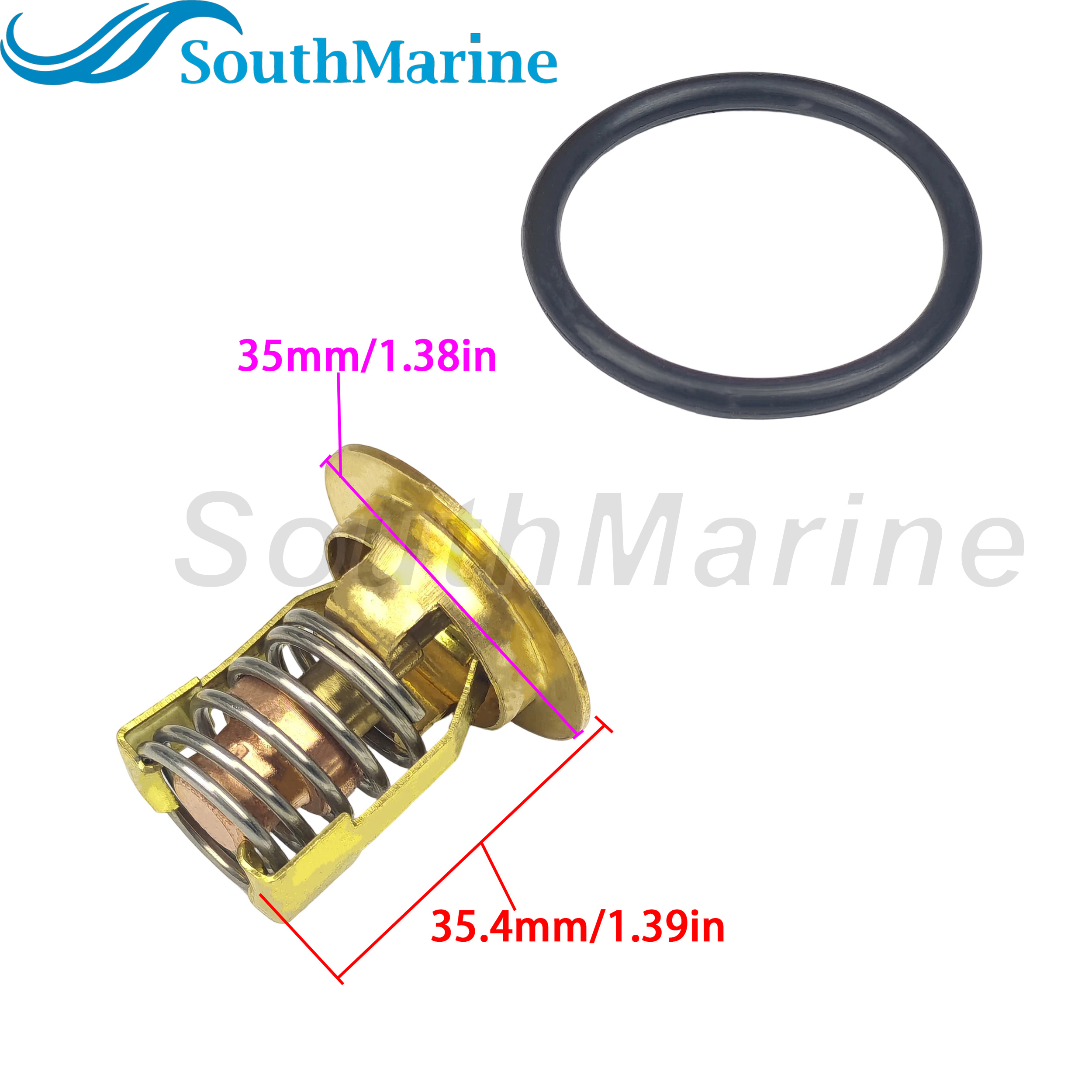 Boat Engine 850055001 850055 18-3534 Thermostat Valve for Mercury QuickSilver Mariner 40hp 50hp 55hp 60hp 3cyl