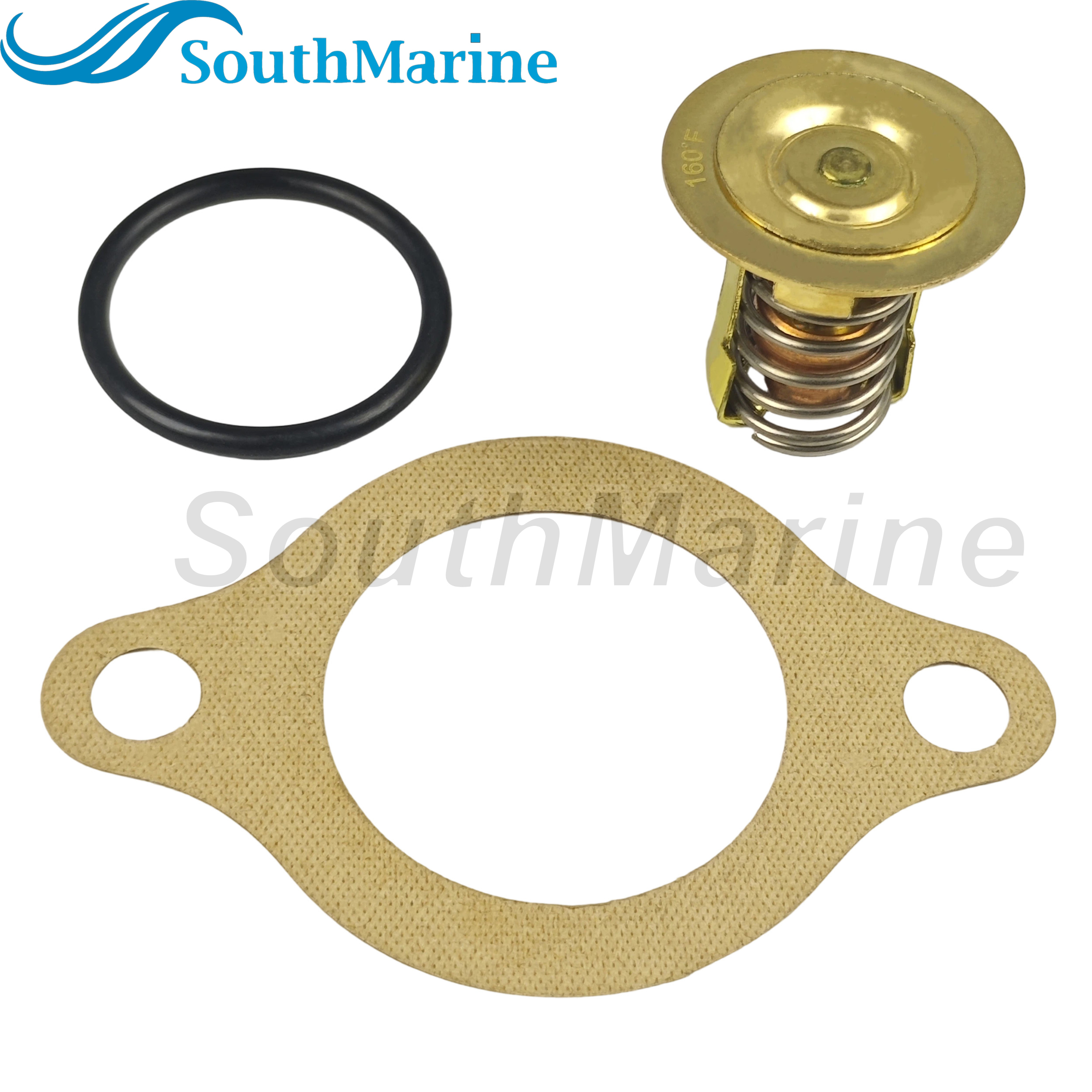 Boat Engine 3856961 Thermostat Assy for Volvo Penta V6 V8 4.3L 5.0L 5.7L 5.8L, 383307 778056 3852216 for Evinrude Johnson OMC