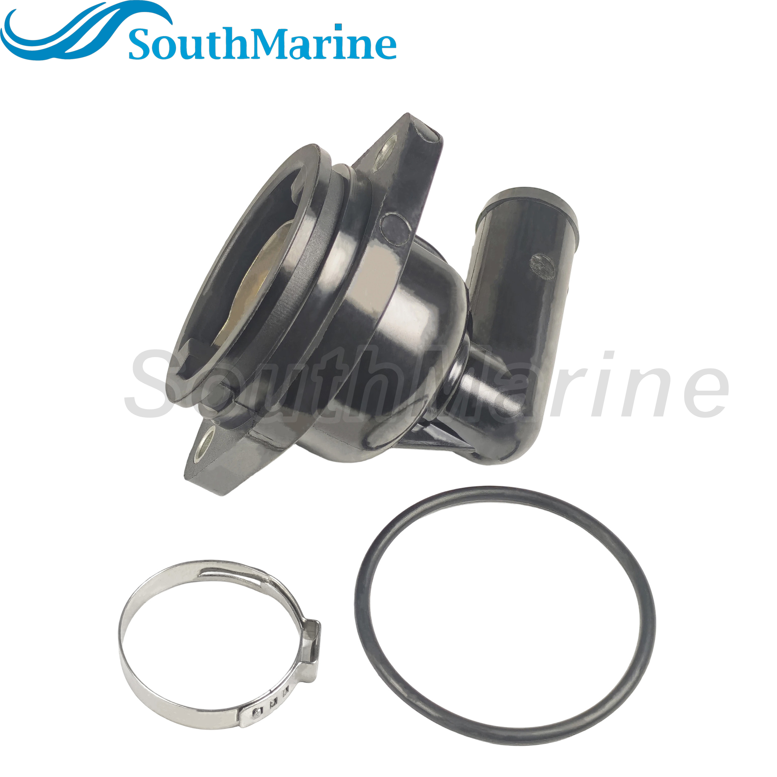 Boat Engine 892864T06 892864A06 8M0090819 18-3635 18-3633 Thermostat Housing Assy for Mercury 65HP-150HP V6 3.4 Marine