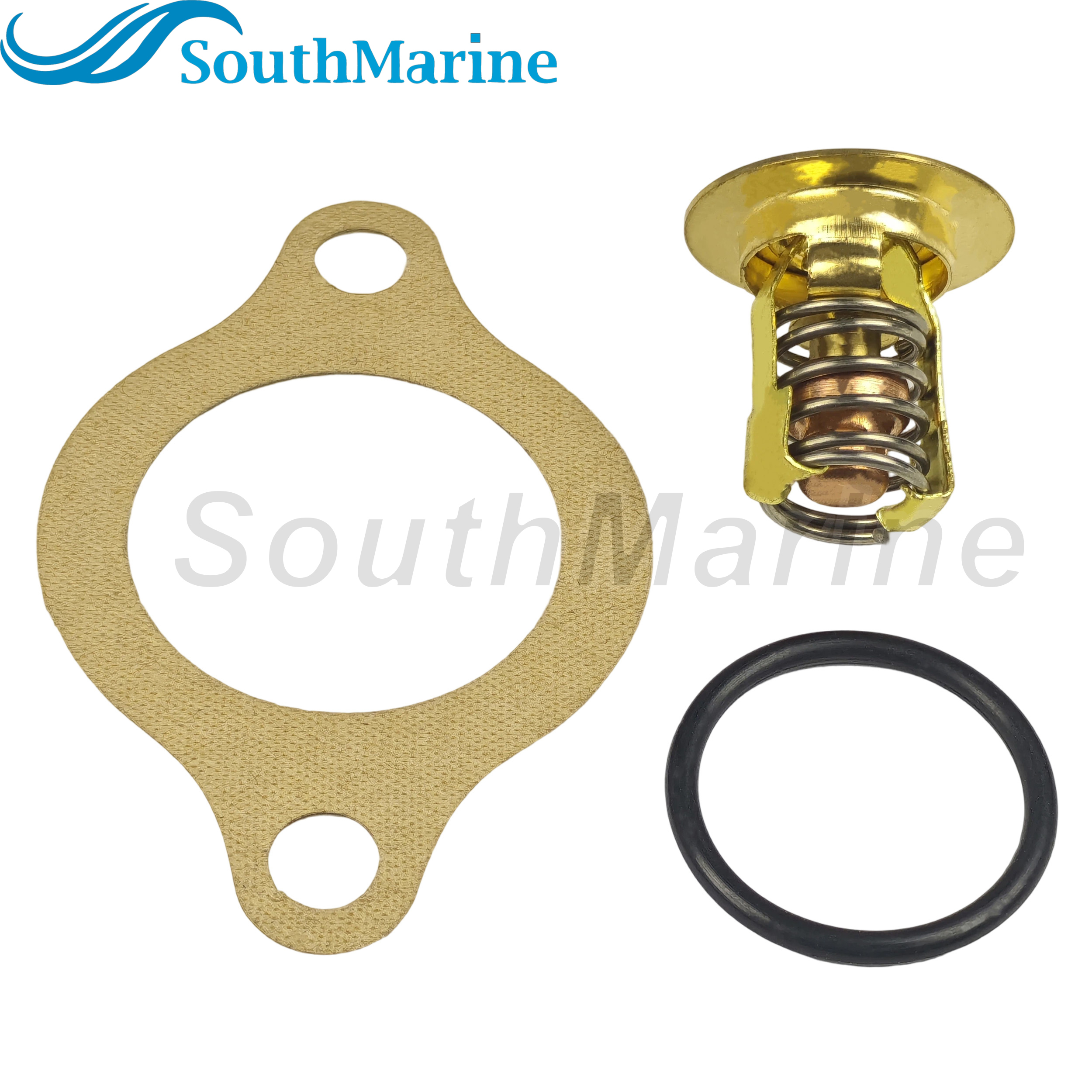 Boat Engine 3856961 Thermostat Assy for Volvo Penta V6 V8 4.3L 5.0L 5.7L 5.8L, 383307 778056 3852216 for Evinrude Johnson OMC