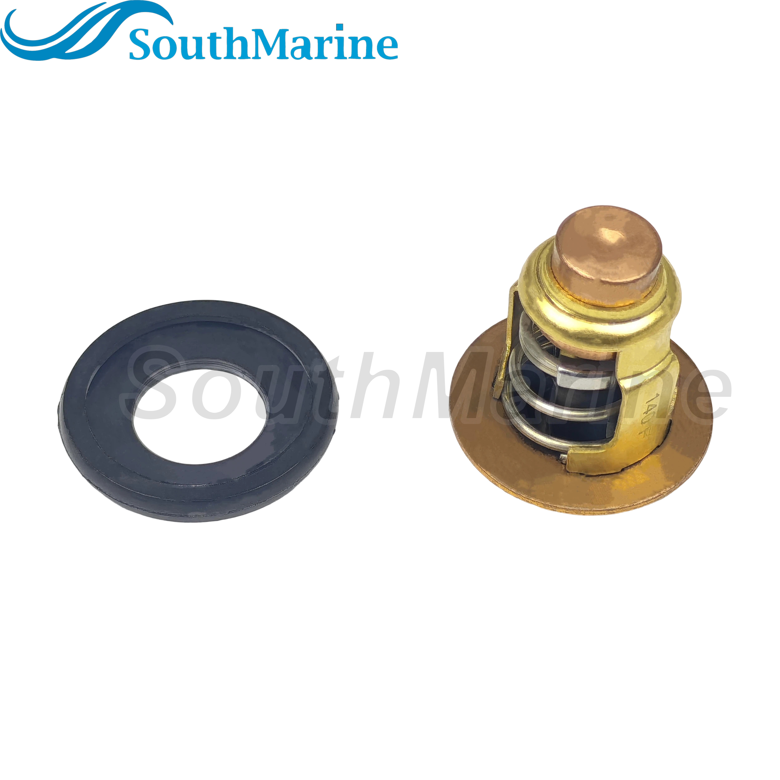Boat Engine 6FM-12411-00 Thermostat for Yamaha 20HP 24HP 25HP 4-Stroke Marine Outboard Motor, 140℉/60℃